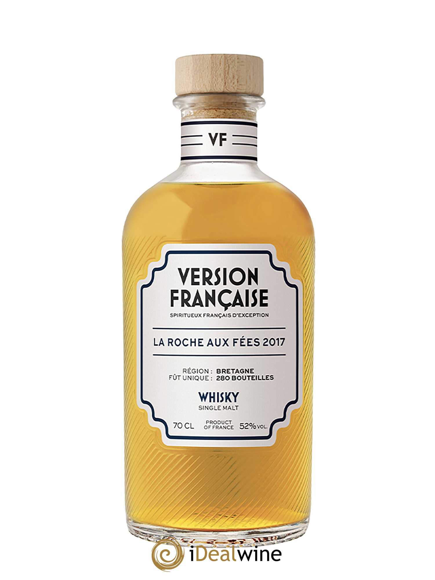 Whisky Version Française - La Roche aux Fées Antipodes Vin Blanc Liquoreux et Bourbon (70cl) 2017 - Lot of 1 bottle - 0
