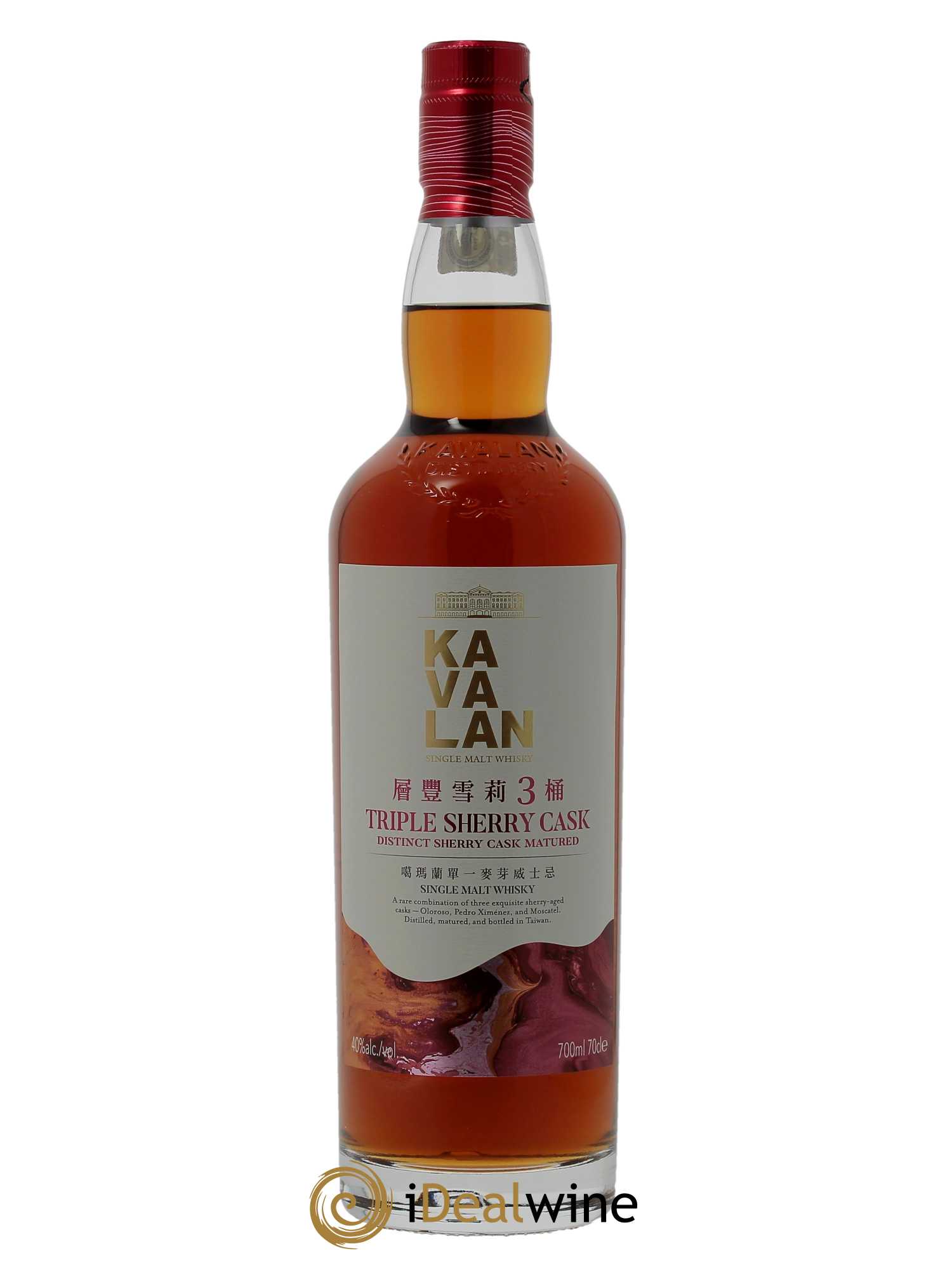 Whisky Kavalan Triple Sherry Cask Single Malt (70cl) - Lot de 1 bouteille - 1