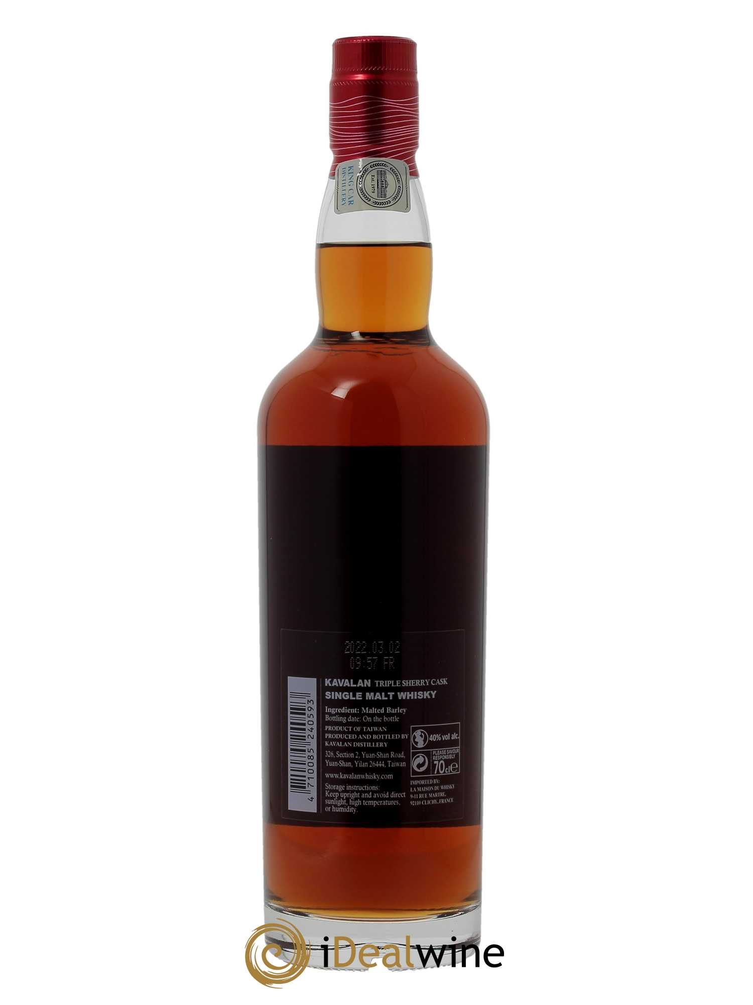 Whisky Kavalan Triple Sherry Cask Single Malt (70cl) - Lot de 1 bouteille - 2