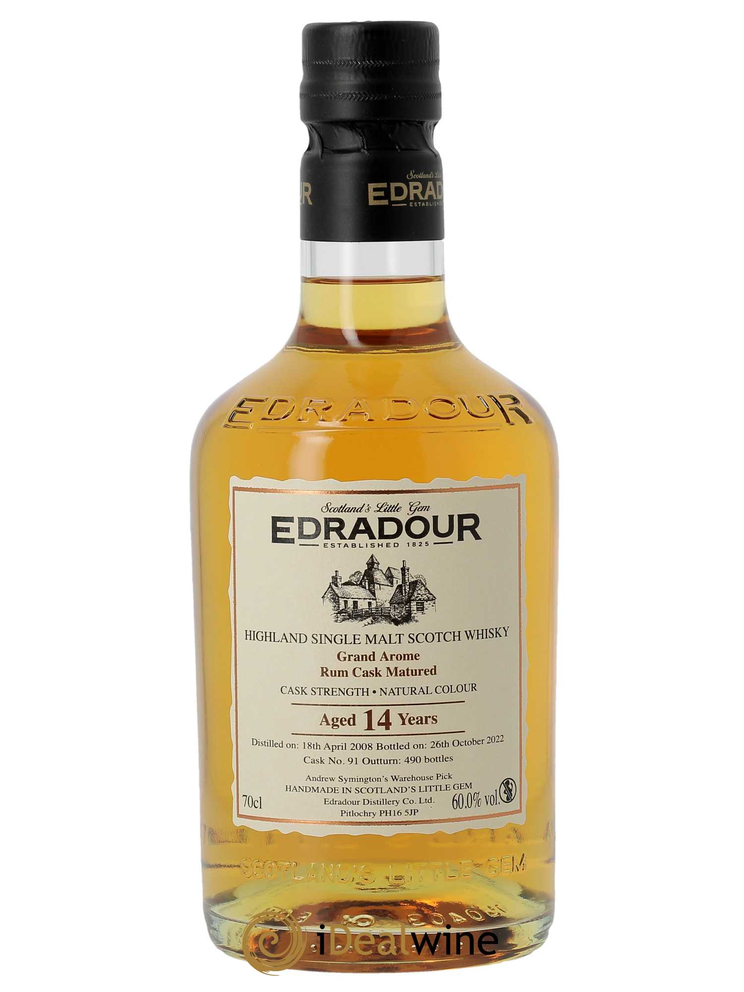 Whisky Edradour 14 ans Grand Arome (70cl) 2008 - Lot of 1 bottle - 1