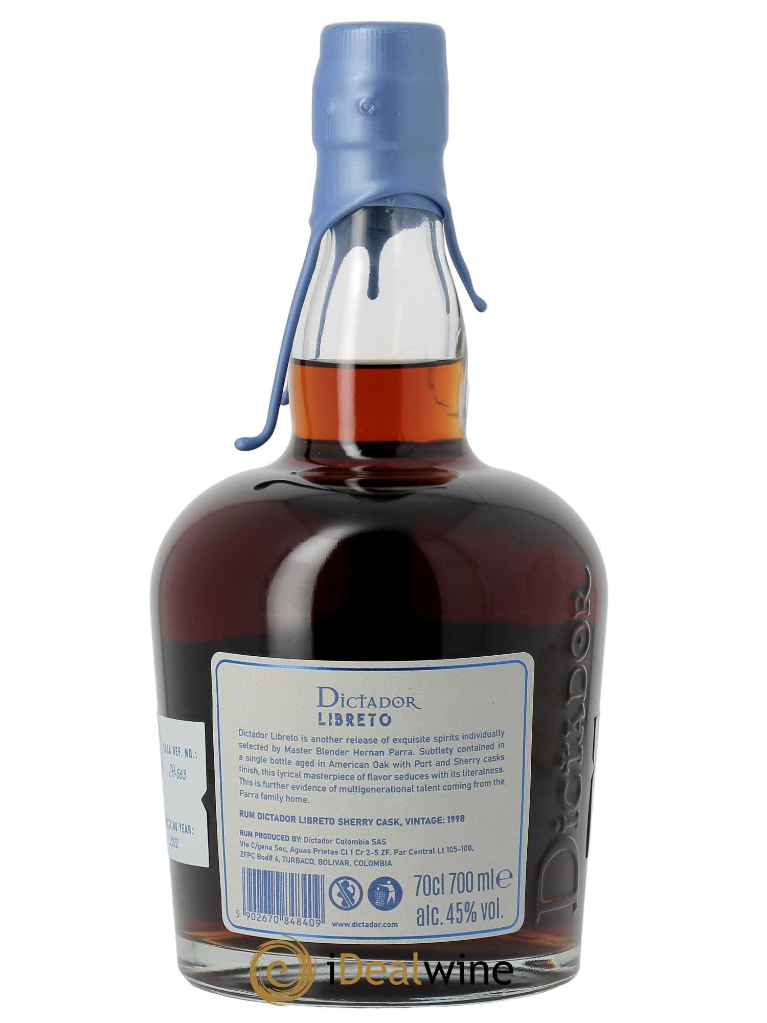 Rhum Dictador Libreto Sherry Cask (70cl) 1998 - Lot de 1 bouteille - 2