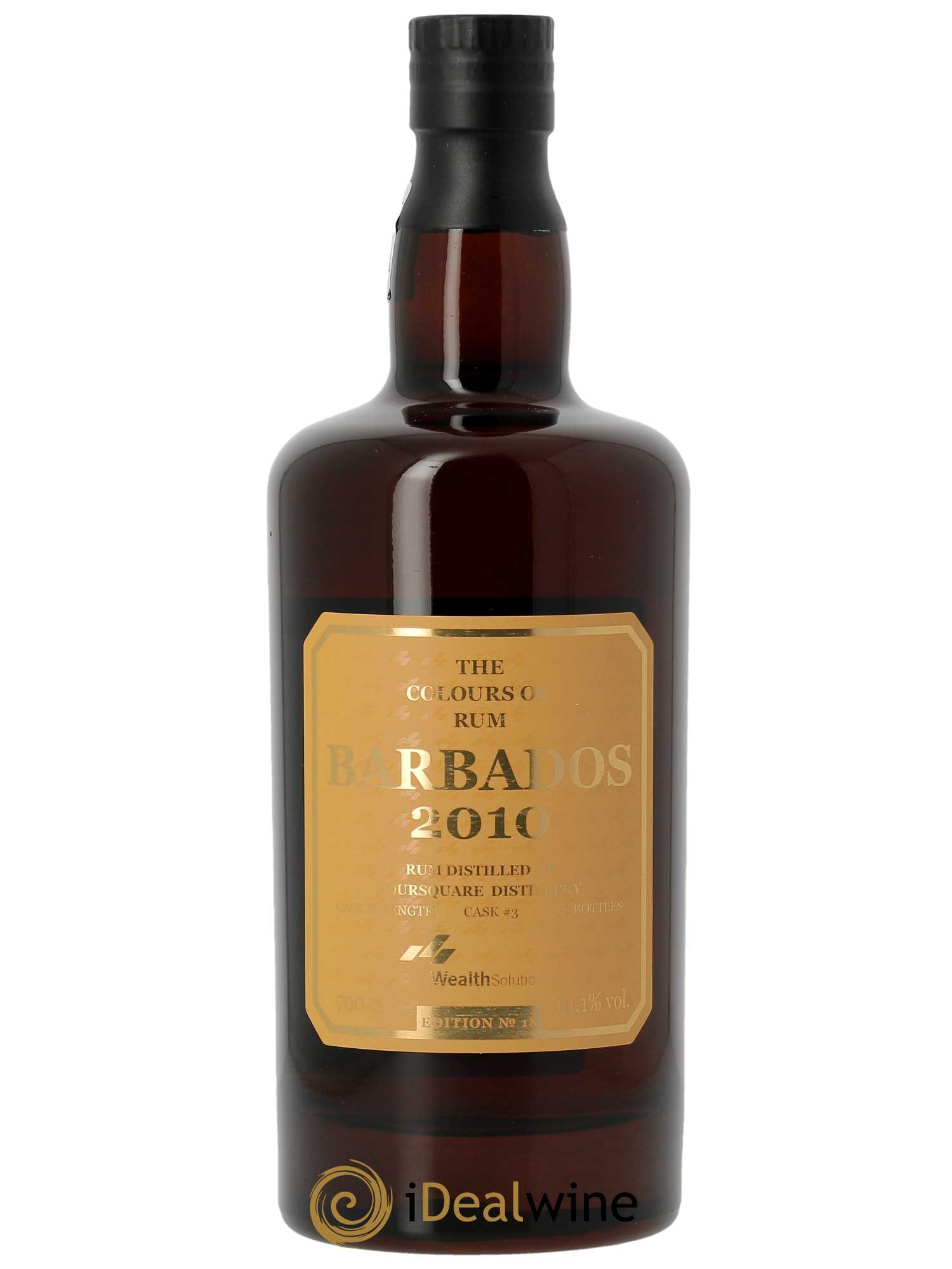 Rhum Foursquare  11 ans 2010 Barbados Edition No 18 W S (70cl) 2010 - Lot de 1 bouteille - 1