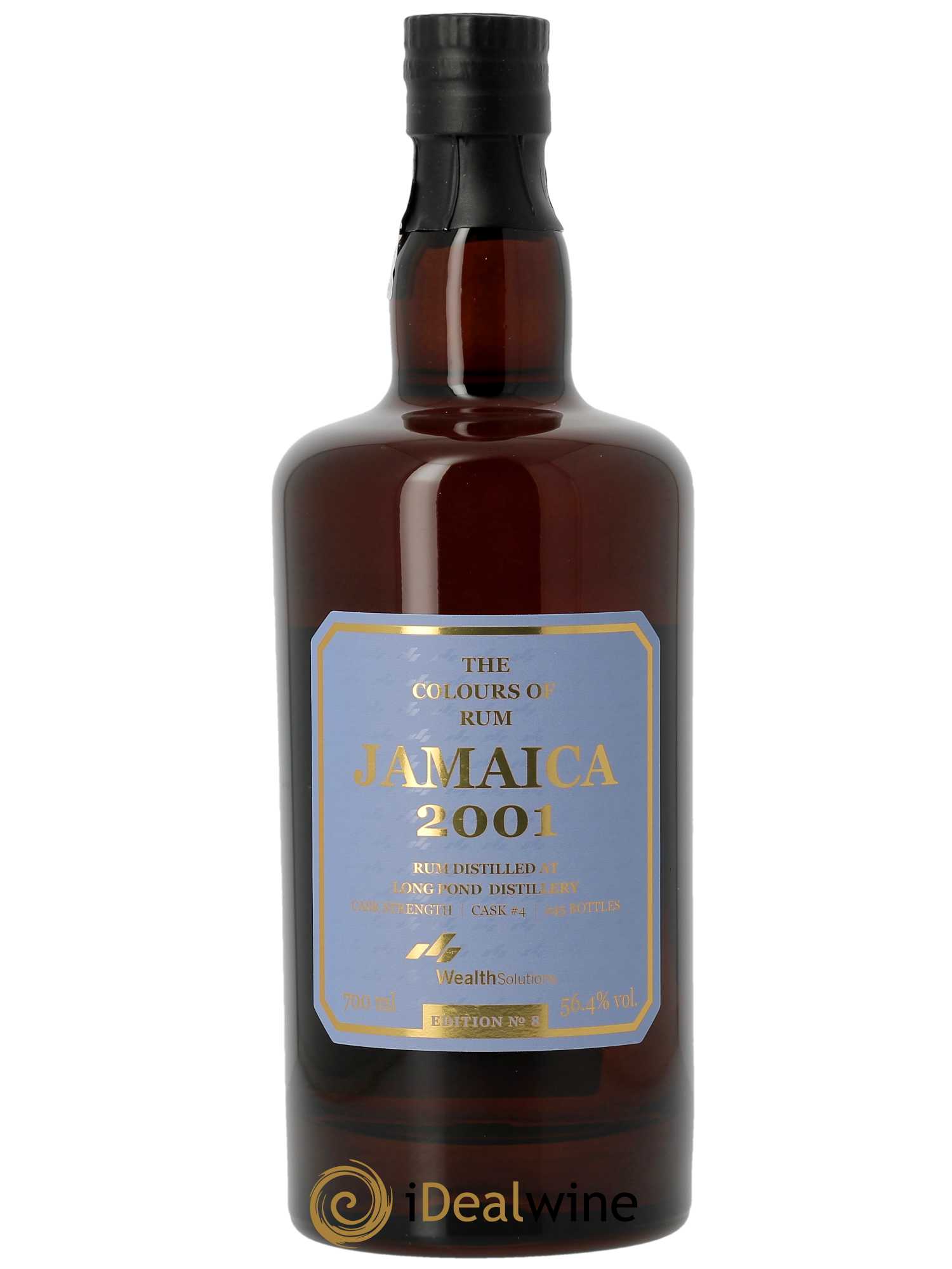 Rhum Long Pond 21 ans Edition No 8 W S (70cl) 2001 - Lot de 1 bouteille - 1