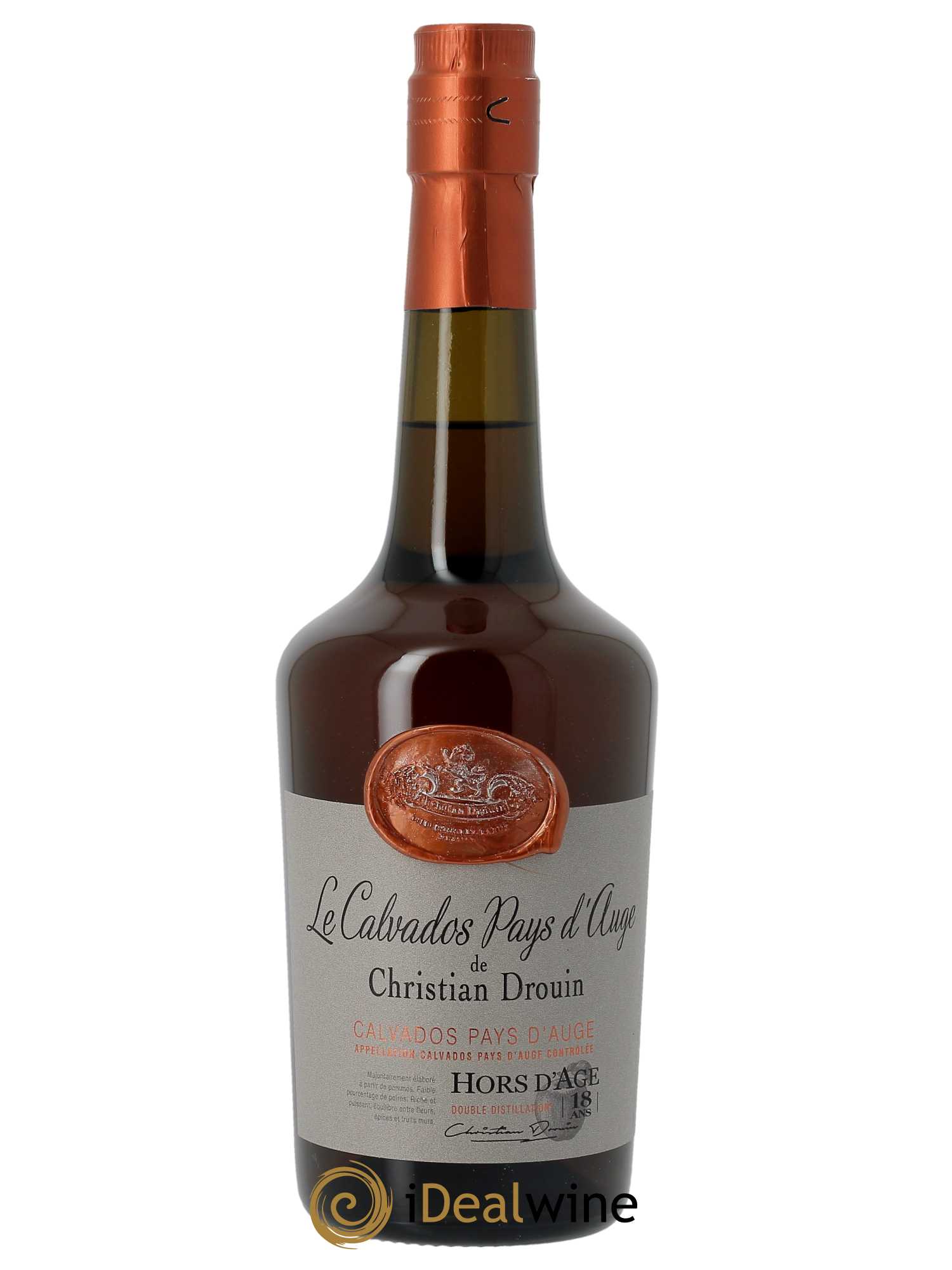 Calvados Christian Drouin Hors d'âge 18 ans (70cl) - Lot of 1 bottle - 1