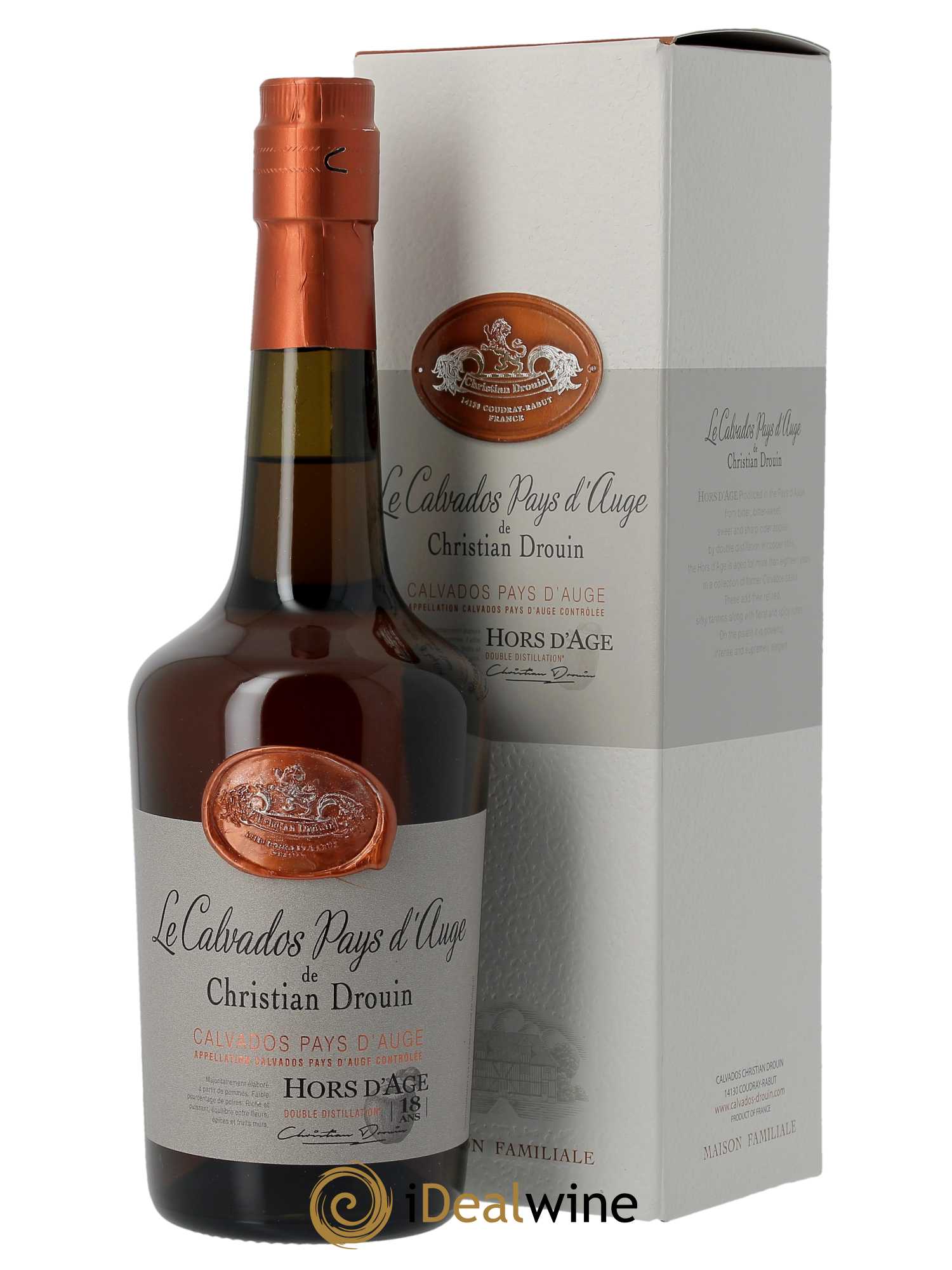 Calvados Christian Drouin Hors d'âge 18 ans (70cl) - Lot of 1 bottle - 0