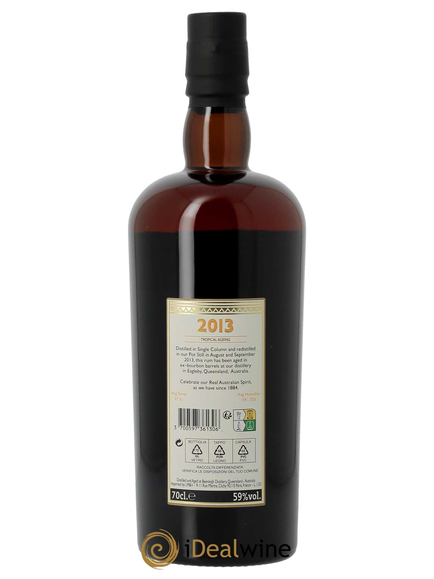 Rhum Beenleigh 10 ans (70cl) 2013 - Lot de 1 bouteille - 2