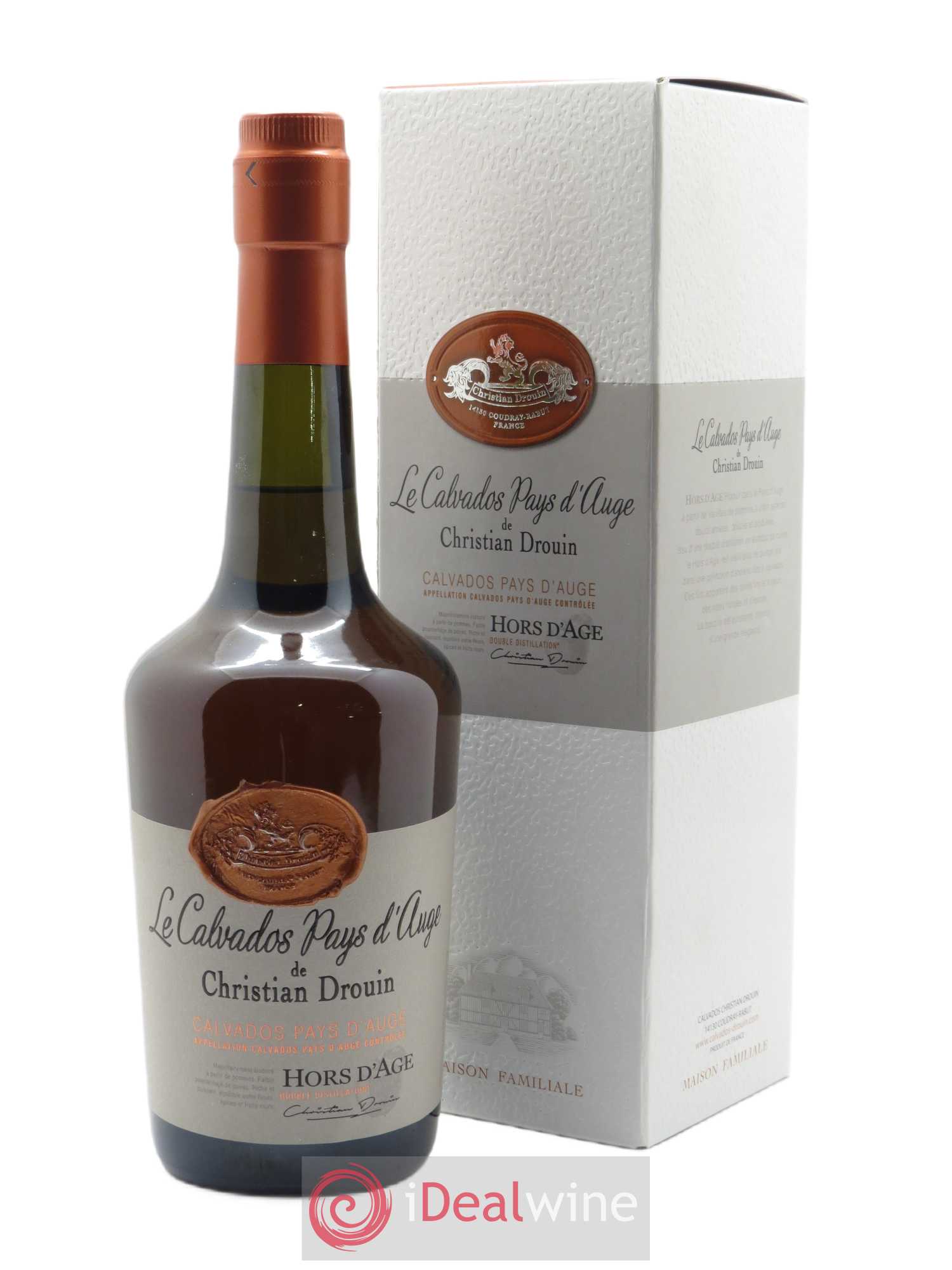 Calvados Christian Drouin Of. Hors d'âge (70 cl) - Lot de 1 bouteille - 0