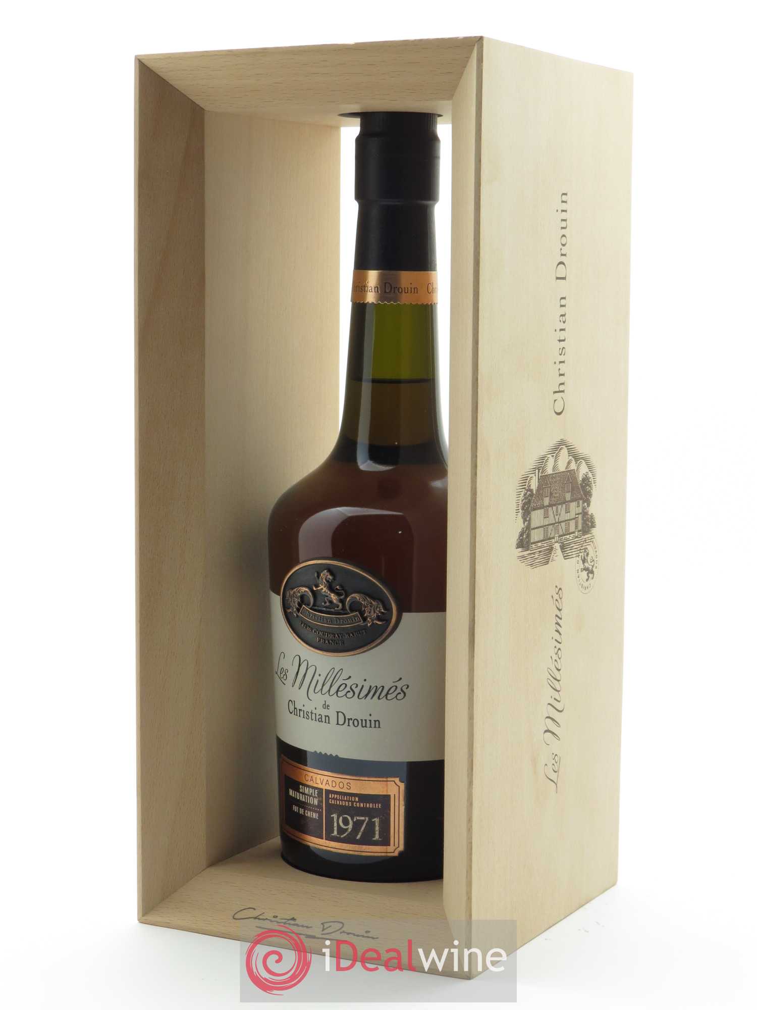 Calvados Christian Drouin  1971 Of.  (70 cl) 1971 - Lot de 1 bouteille - 1