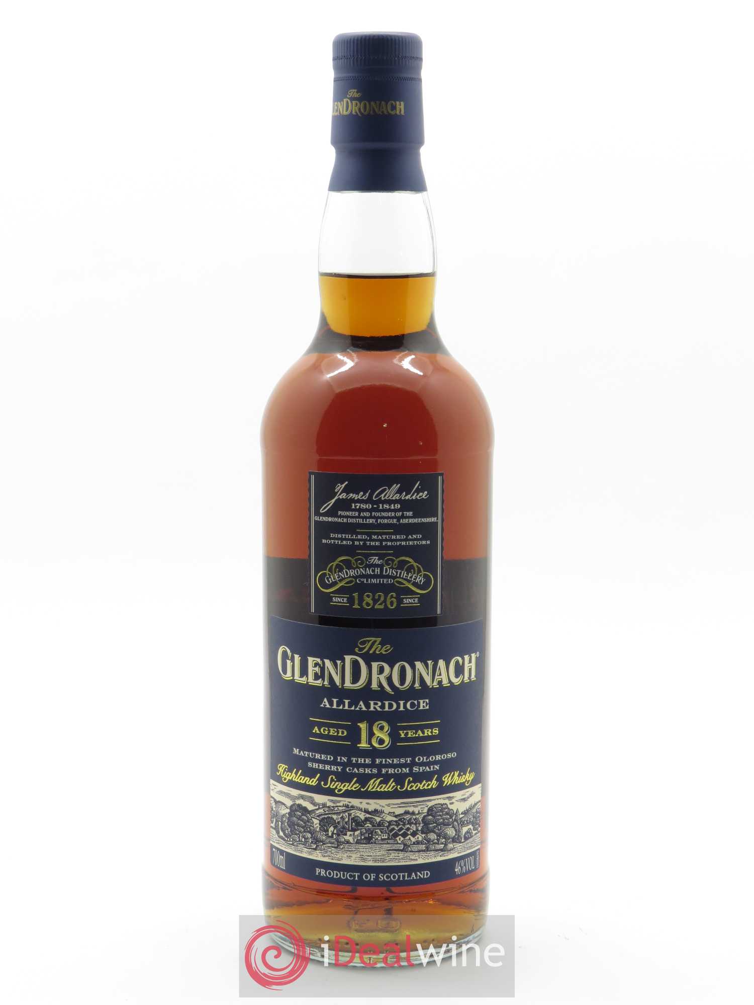 Glendronach Allardice 18 years Of. Single Malt Scotch Whisky (70 cl) - Lot de 1 bouteille - 1