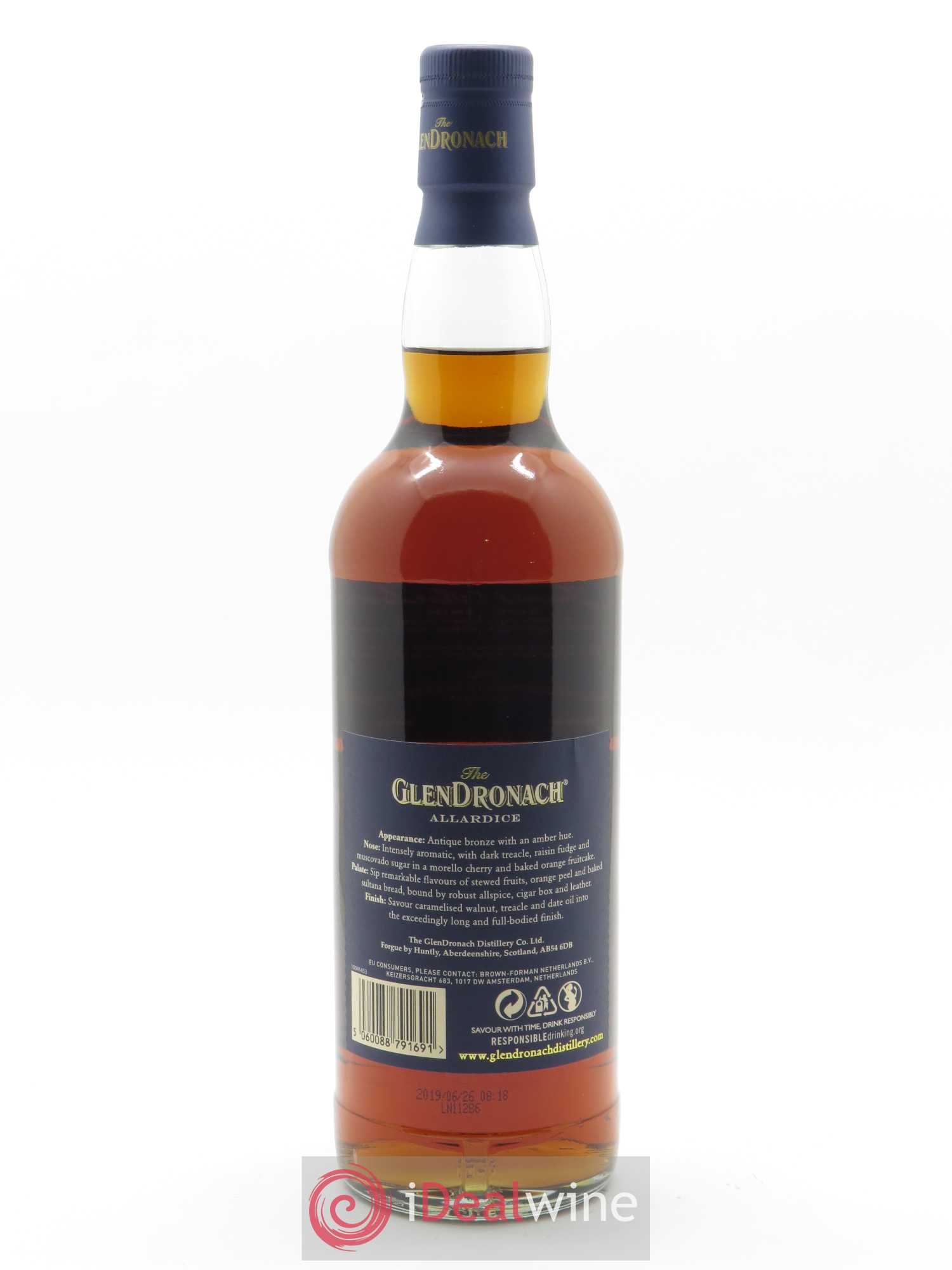 Glendronach Allardice 18 years Of. Single Malt Scotch Whisky (70 cl) - Lot de 1 bouteille - 2