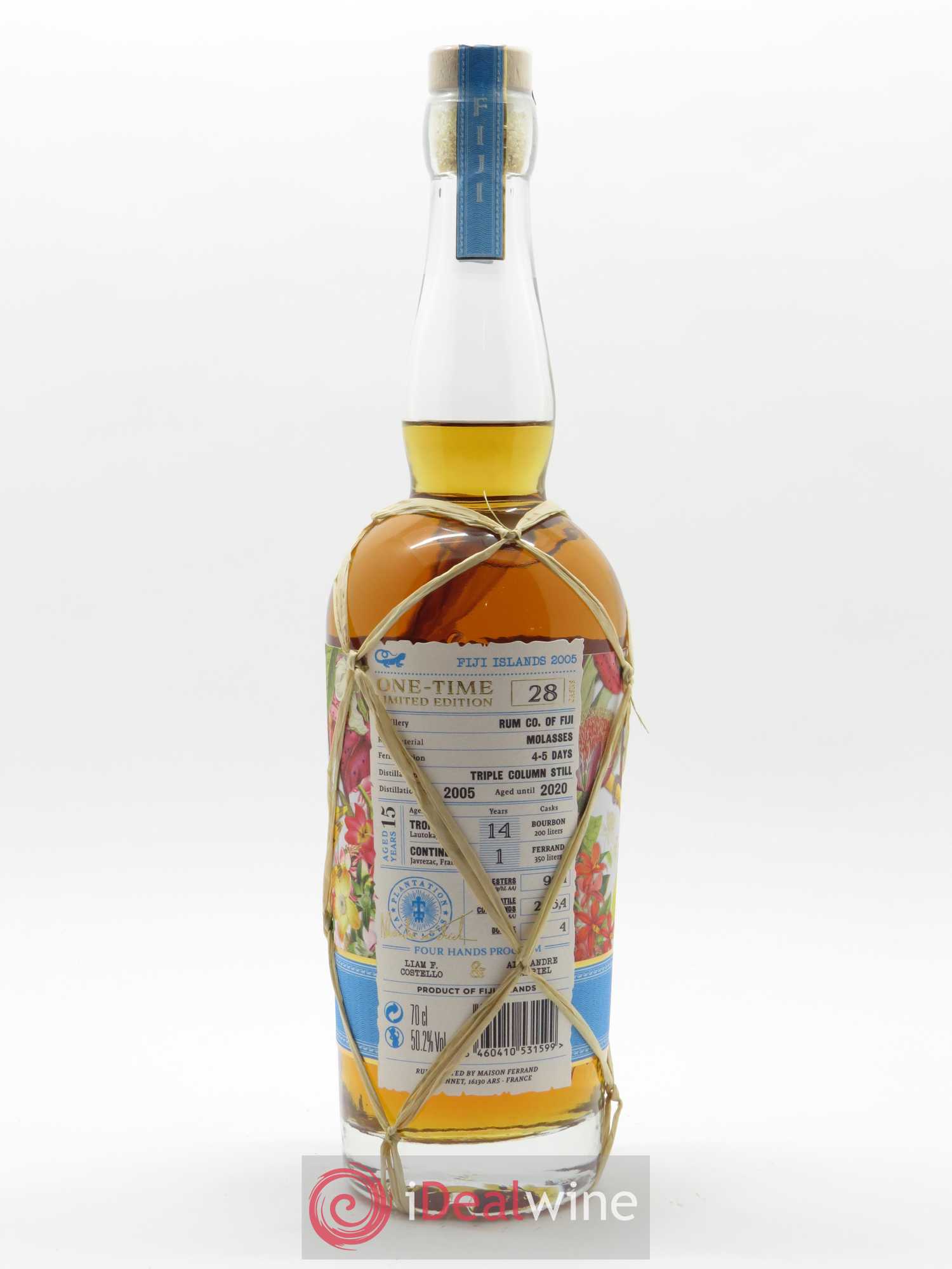 Rhum Plantation Rum Fidji (70 cl) 2005 - Posten von 1 Flasche - 2