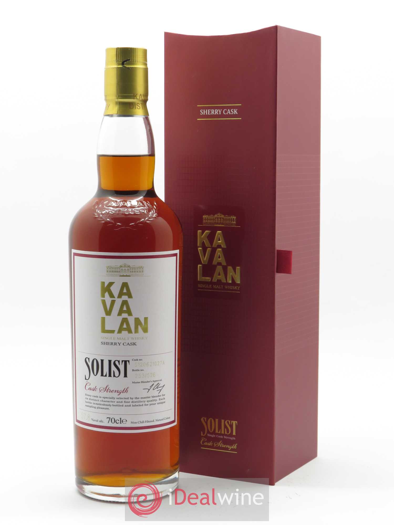 Kavalan Of. Solist Sherry Cask n°S081217028 - One of 486 - bottled 2017 Cask Strength (70 cl) - Lot de 1 bouteille - 0