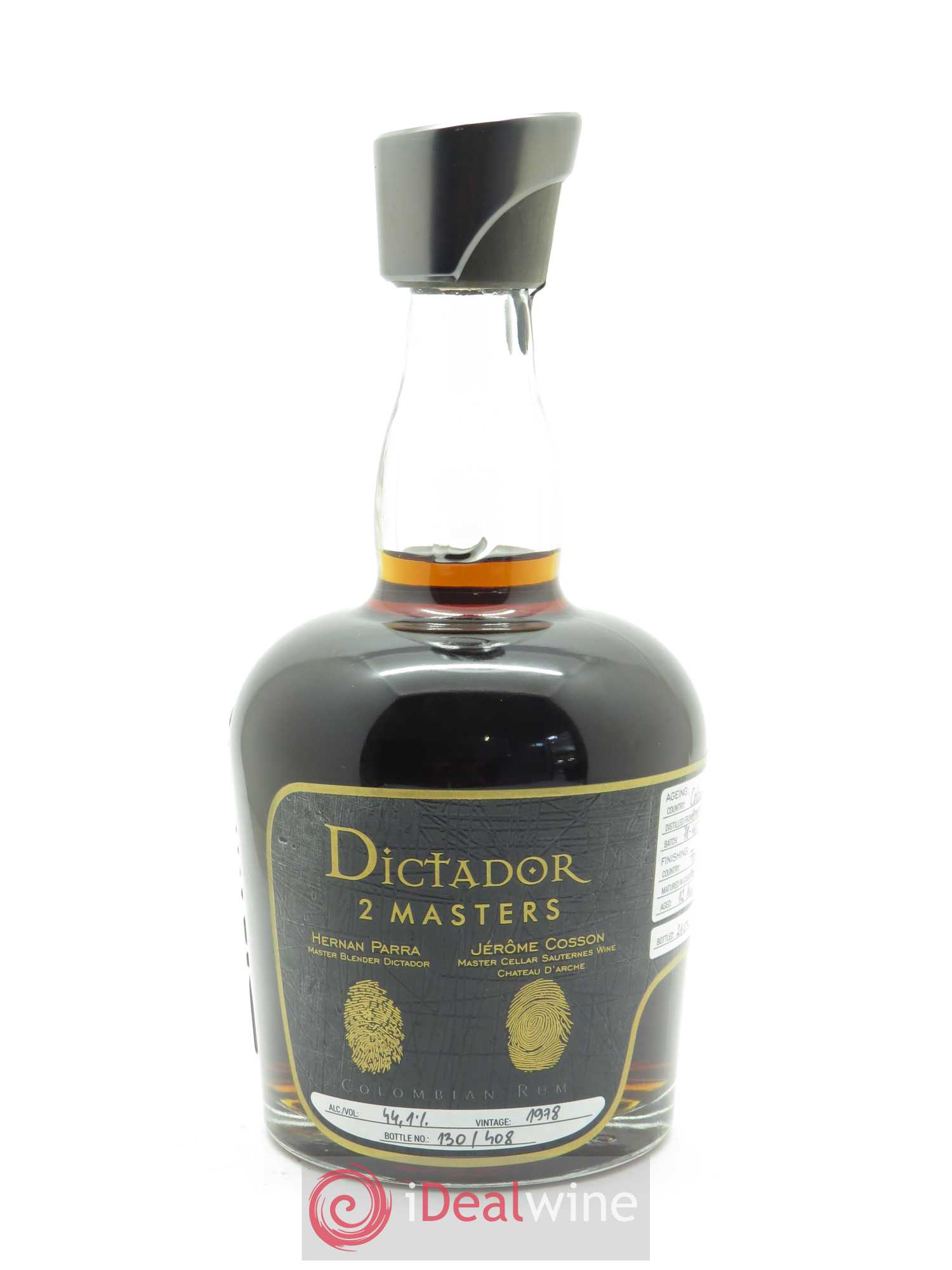 Rhum Dictador 2 Masters Château d'Arches release 2019 (70cl) 1978 - Lot of 1 bottle - 1