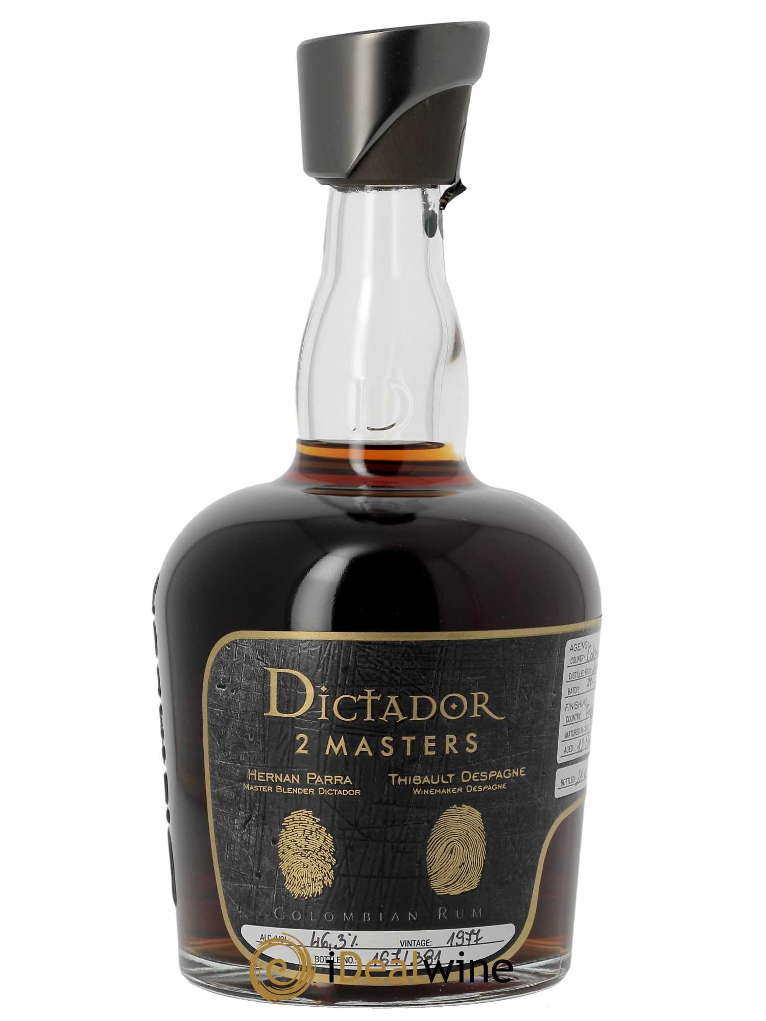 Rhum Dictador 2 Masters Despagne Release 2019 (70cl) 1977 - Lot de 1 bouteille - 1