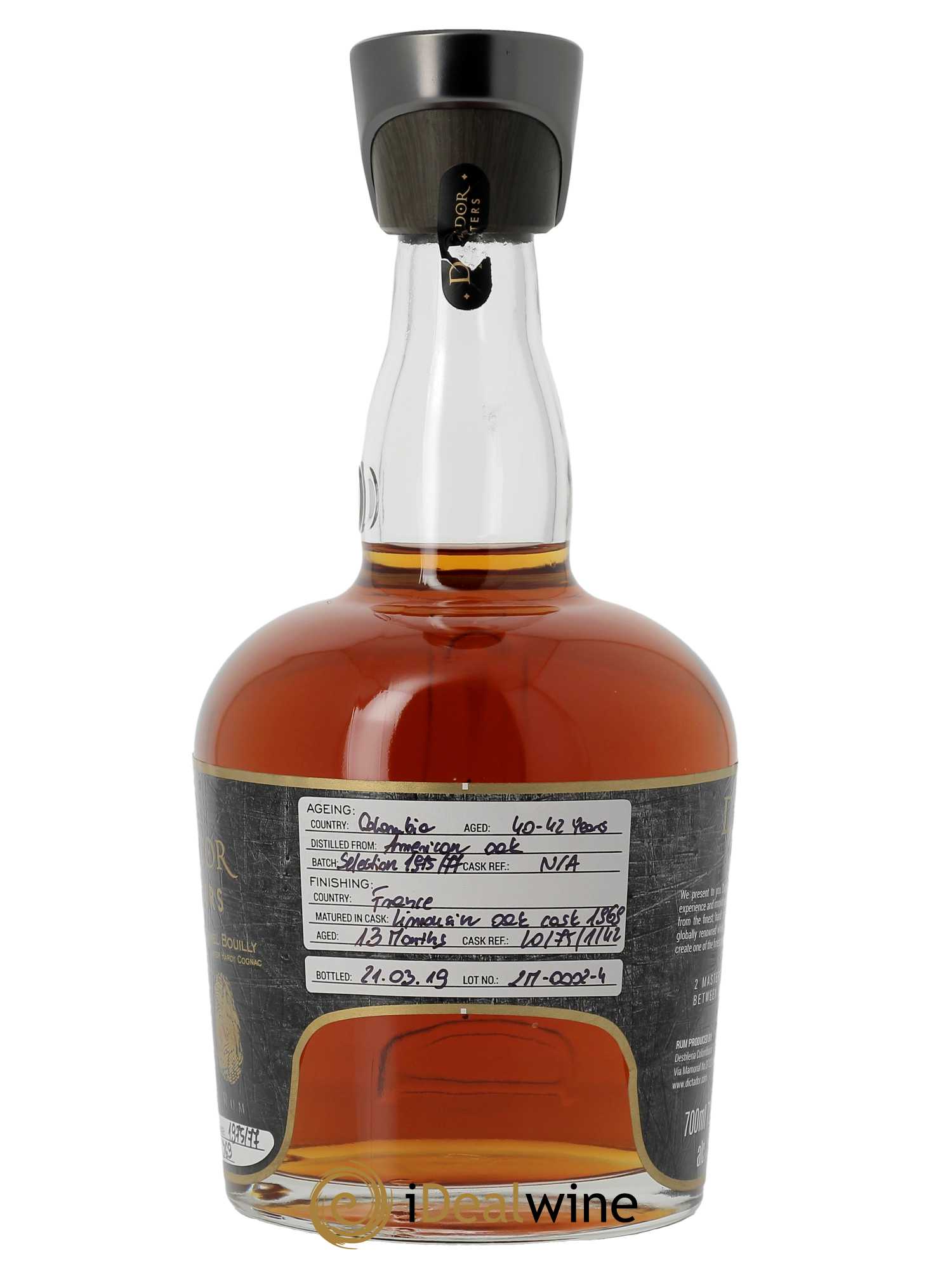 Rhum Dictador 2 Masters Hardy Release 2019 (70cl) 1975 - Lot of 1 bottle - 3