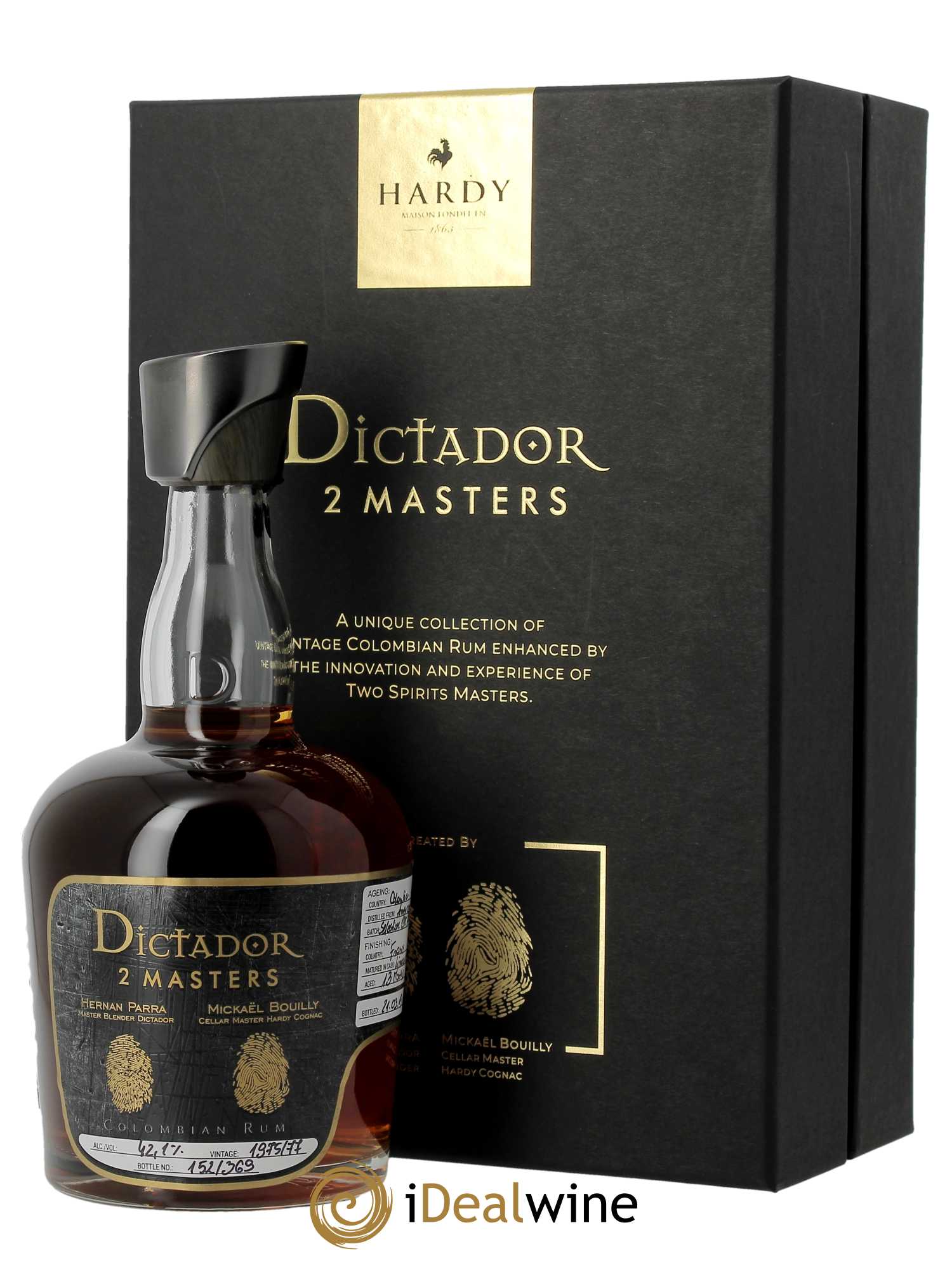 Rhum Dictador 2 Masters Hardy Release 2019 (70cl) 1975 - Lot of 1 bottle - 0