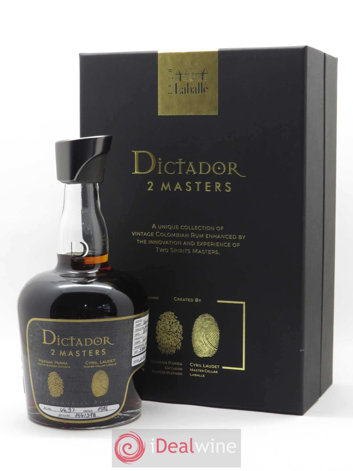 Rhum Dictador 2 Masters Laballe Release 2019 (70 cl) 1976 - Posten von 1 Flasche - 0