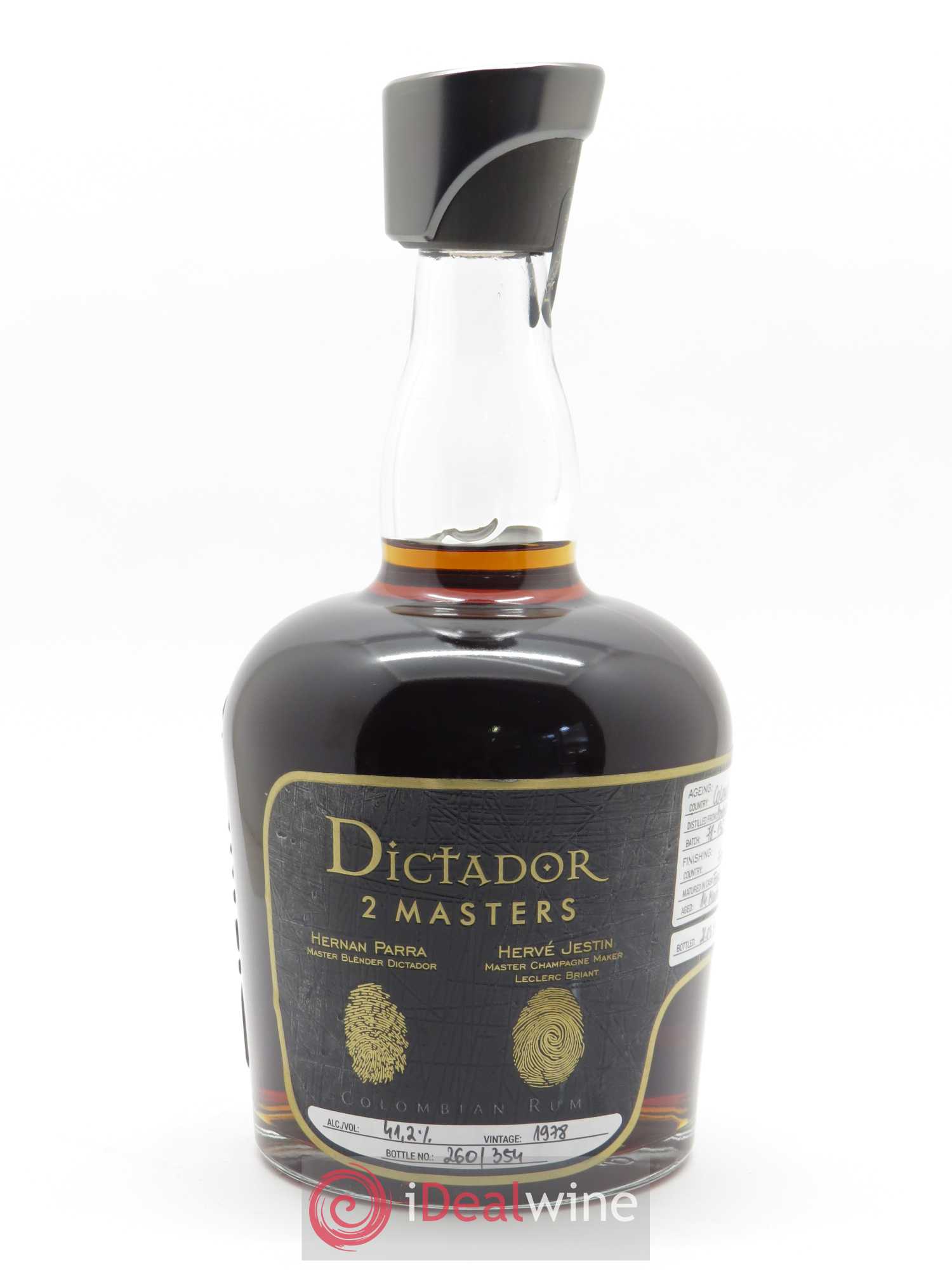 Rhum Dictador 2 Masters Leclerc Briant Release 201 (70cl) 1978 - Lotto di 1 bottiglia - 1