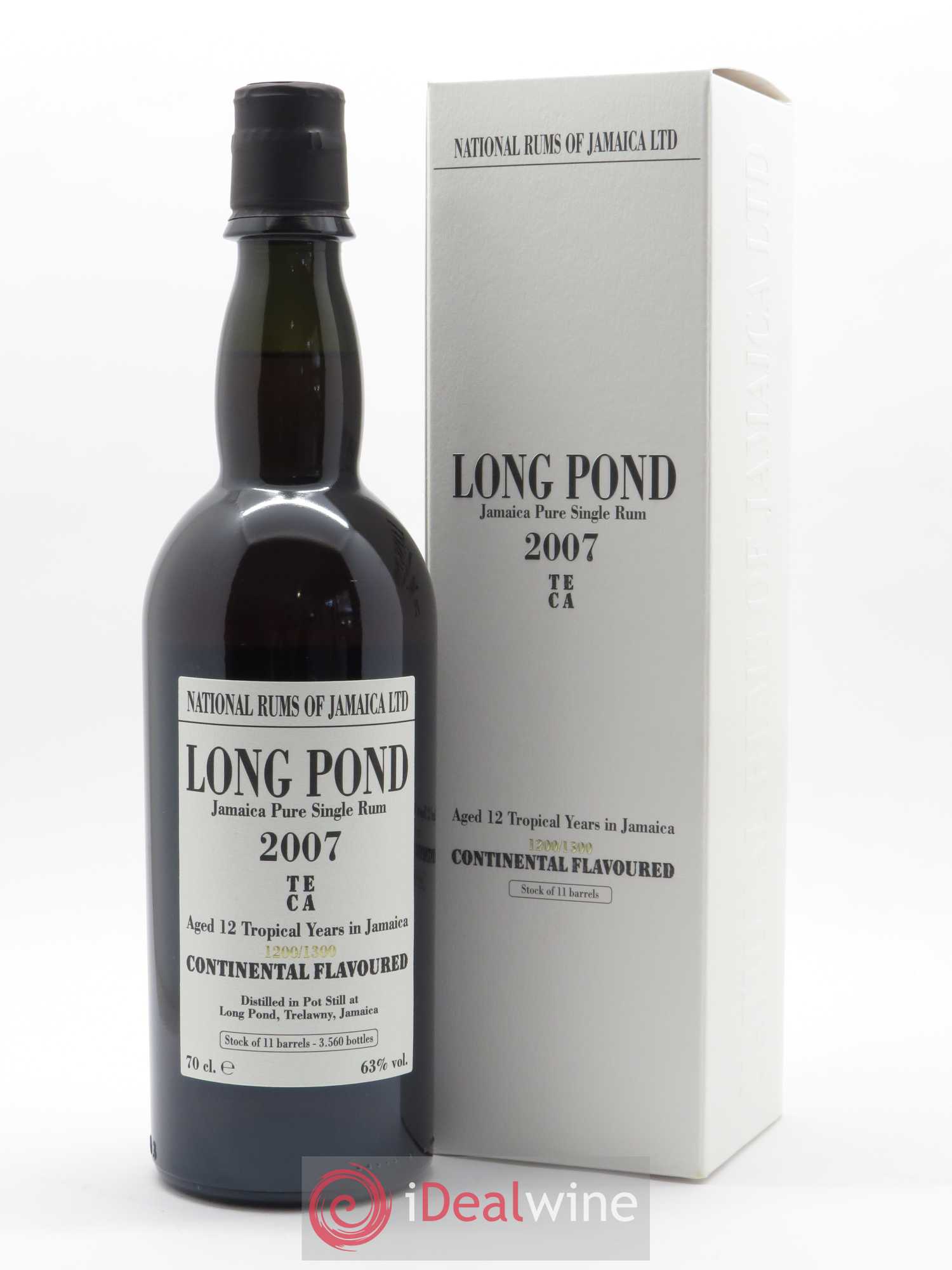 Rhum Long Pond Teca Long Pond (70 cl) 2007 - Posten von 1 Flasche - 0