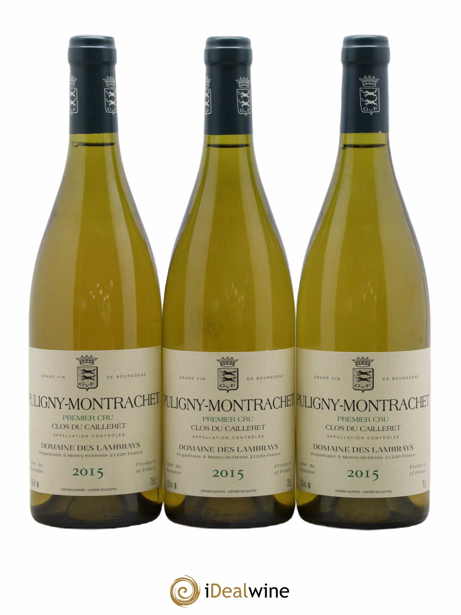 Puligny-Montrachet 1er Cru Clos du Cailleret Domaine des Lambrays 2015 - Lot de 3 bouteilles - 0