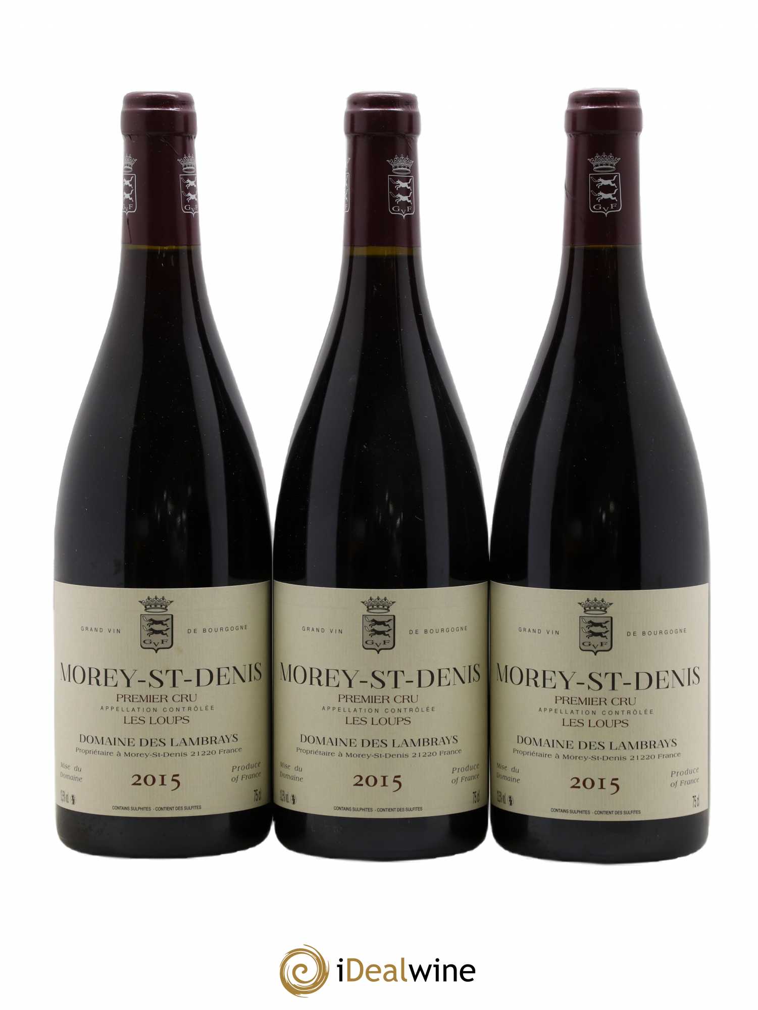 Morey-Saint-Denis 1er Cru Les Loups Domaine des Lambrays 2015 - Lot de 3 bouteilles - 0