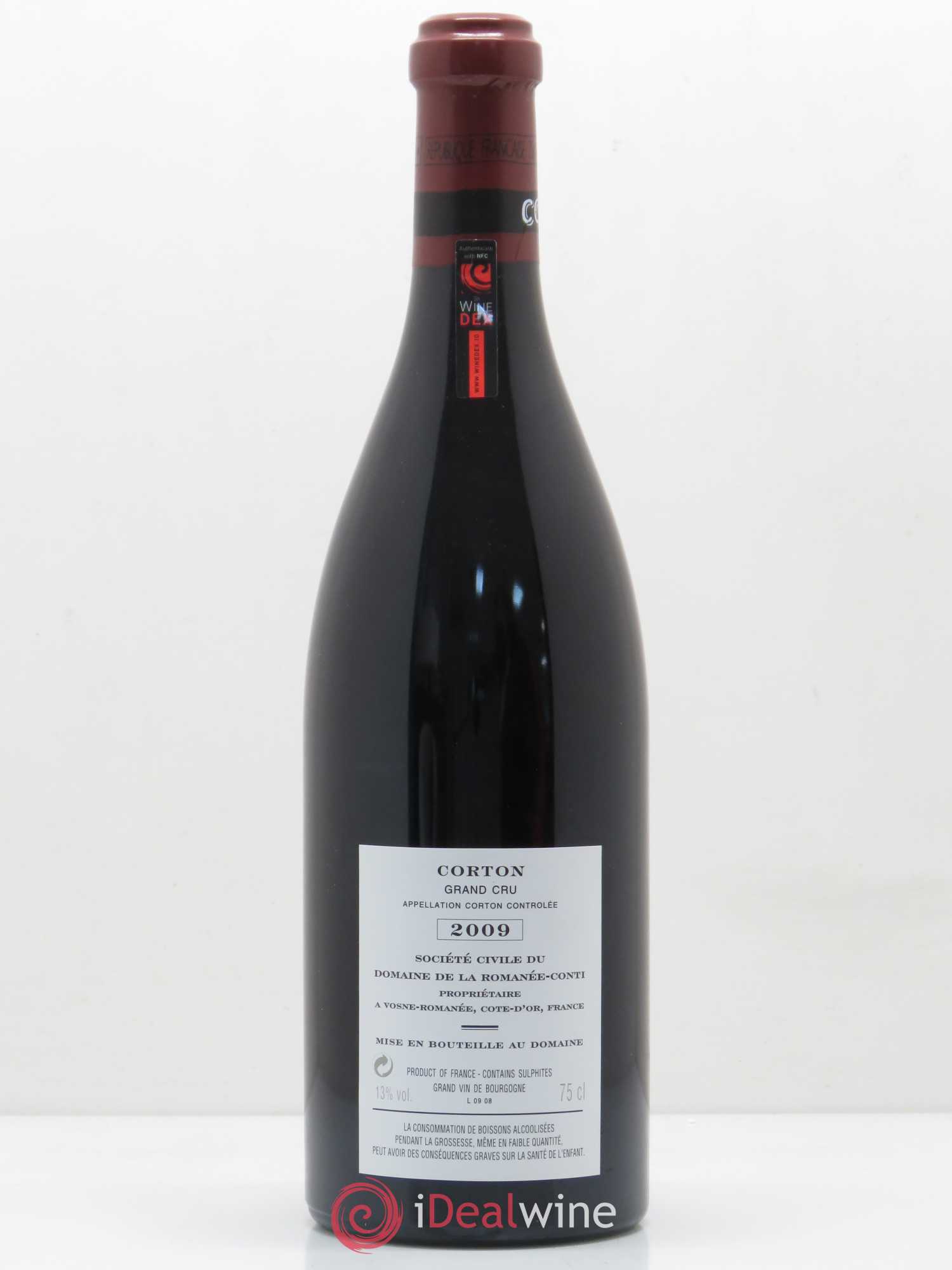 Corton Grand Cru Domaine de la Romanée-Conti 2009 - Lot de 1 bouteille - 1