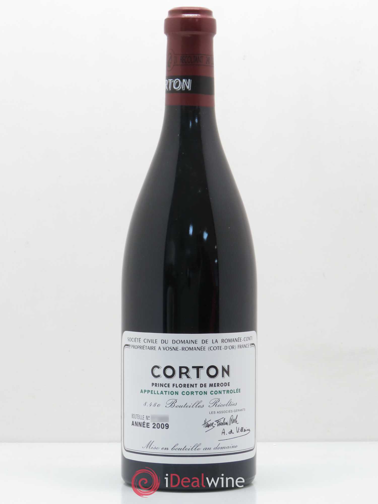 Corton Grand Cru Domaine de la Romanée-Conti 2009 - Lot de 1 bouteille - 0