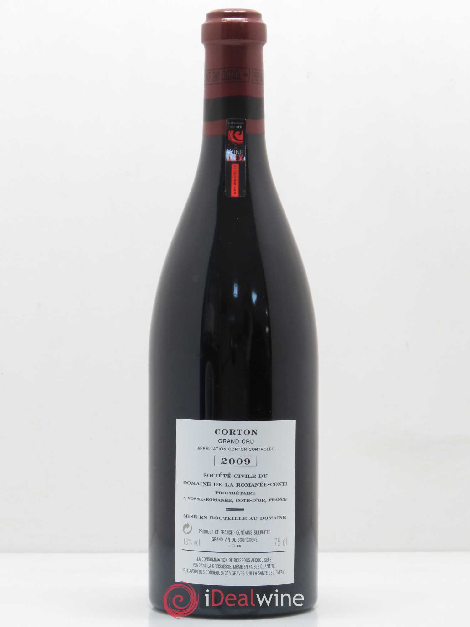 Corton Grand Cru Domaine de la Romanée-Conti 2009 - Lot de 1 bouteille - 1