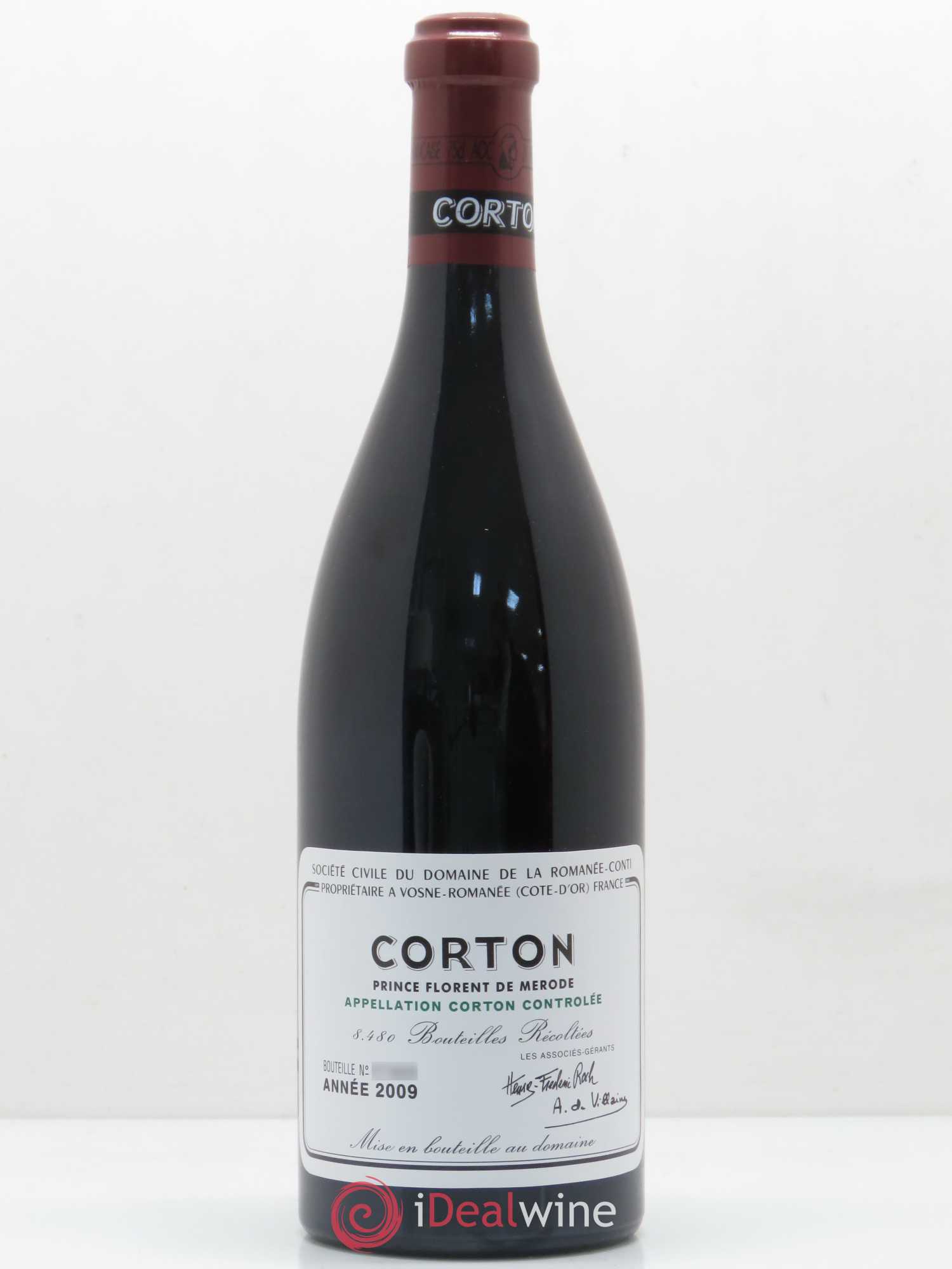 Corton Grand Cru Domaine de la Romanée-Conti 2009 - Lot de 1 bouteille - 0