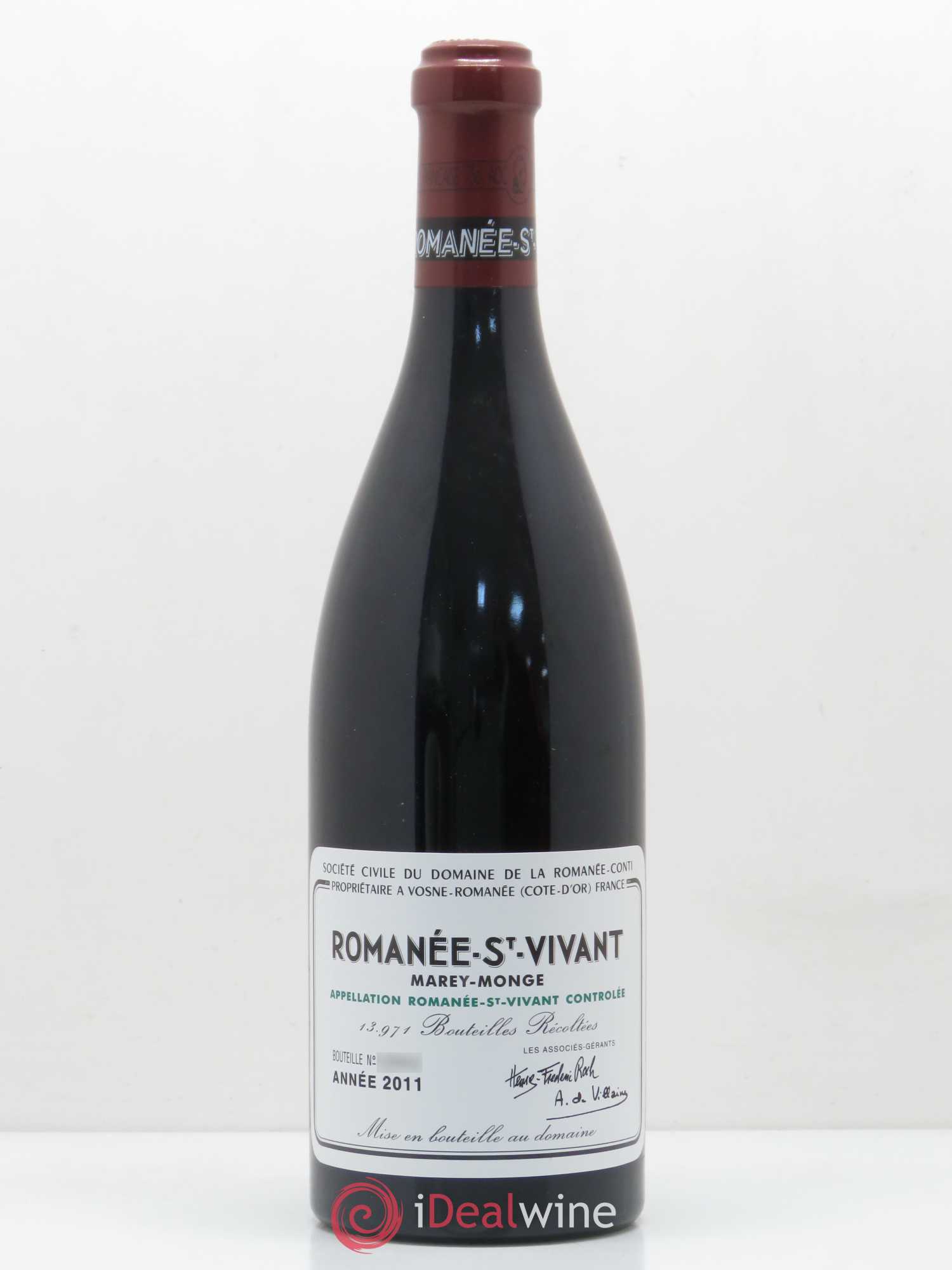 Romanée-Saint-Vivant Grand Cru Domaine de la Romanée-Conti 2011 - Lot de 1 bouteille - 0