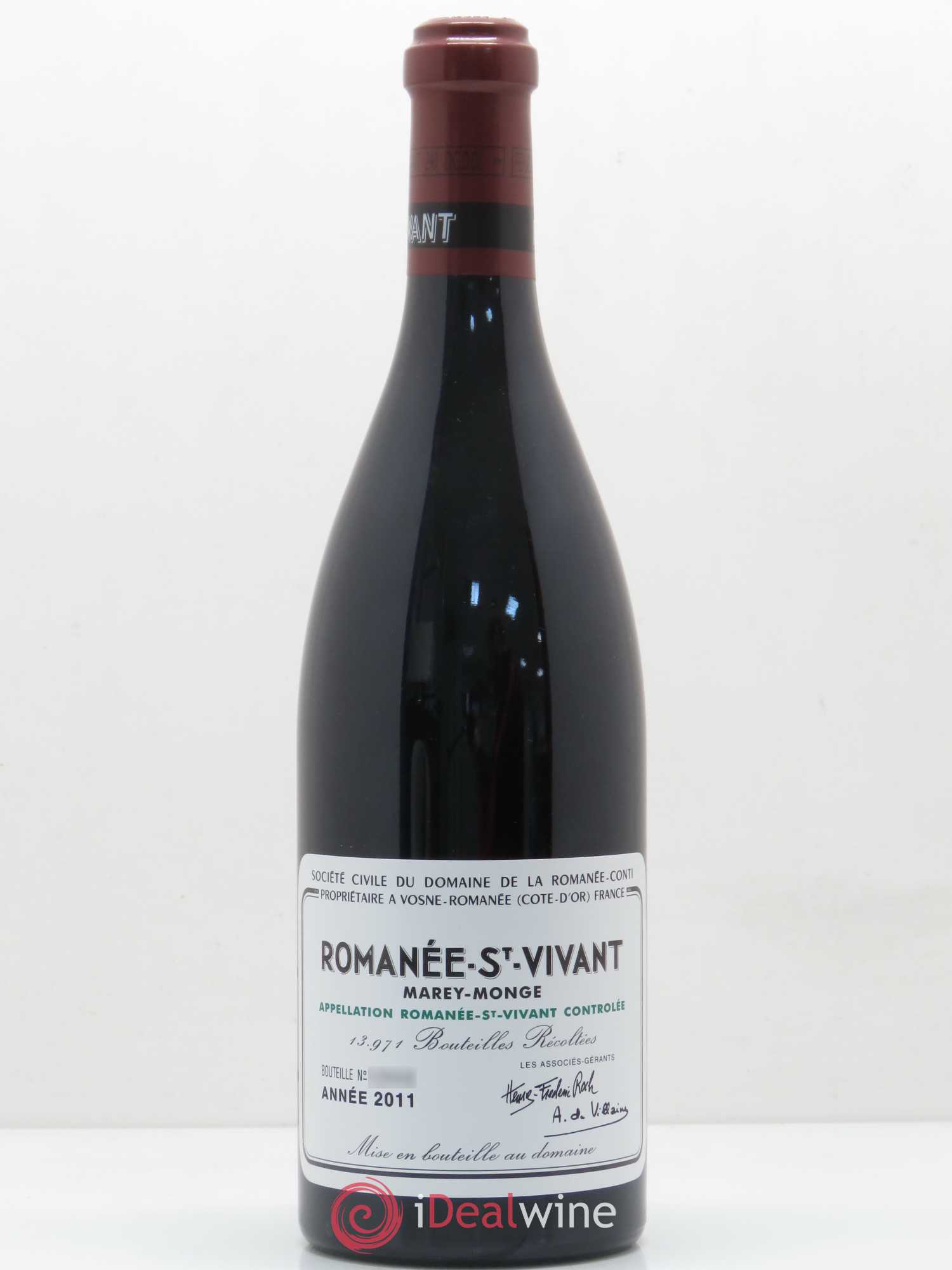Romanée-Saint-Vivant Grand Cru Domaine de la Romanée-Conti 2011 - Lot de 1 bouteille - 0