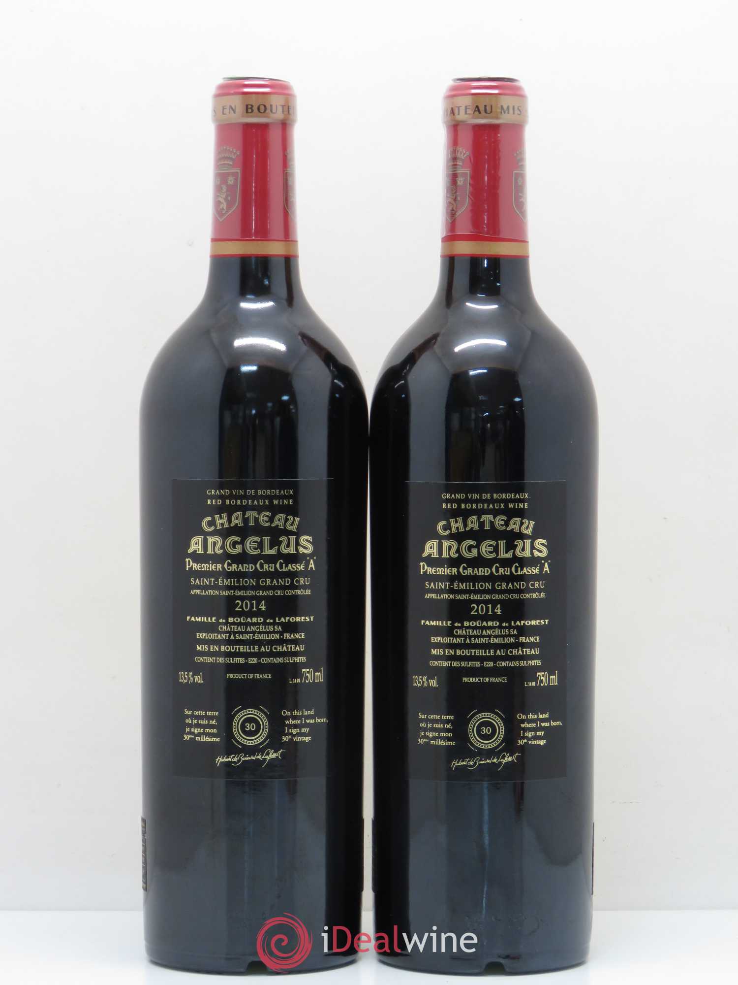 Château Angélus 1er Grand Cru Classé A 2014 - Lot de 2 bouteilles - 1