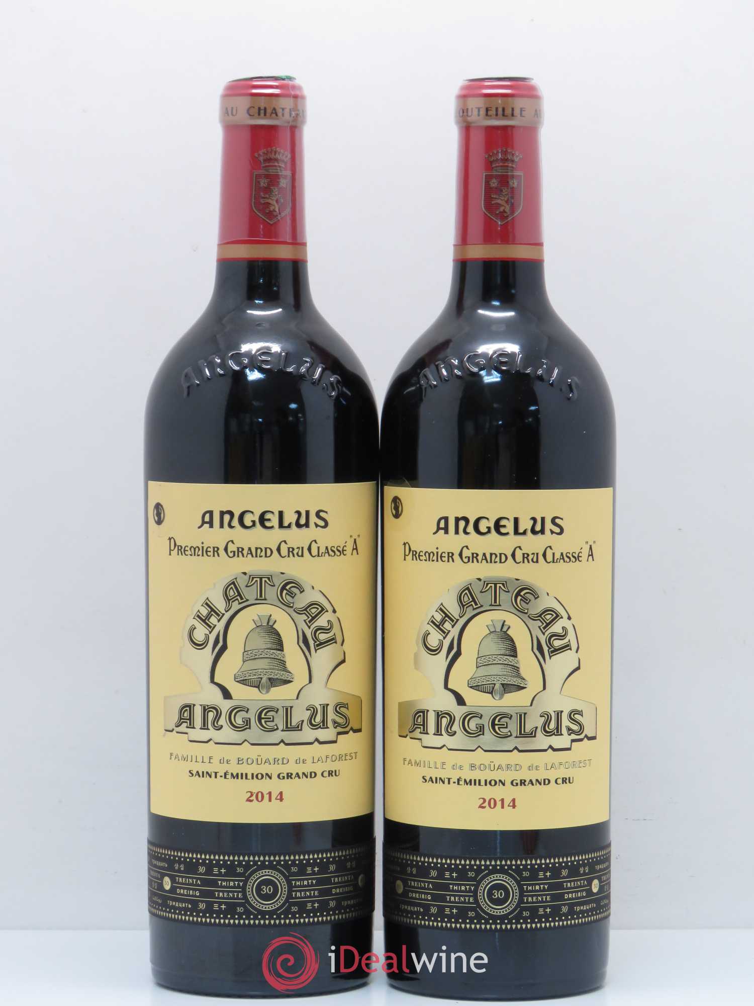 Château Angélus 1er Grand Cru Classé A 2014 - Lot de 2 bouteilles - 0