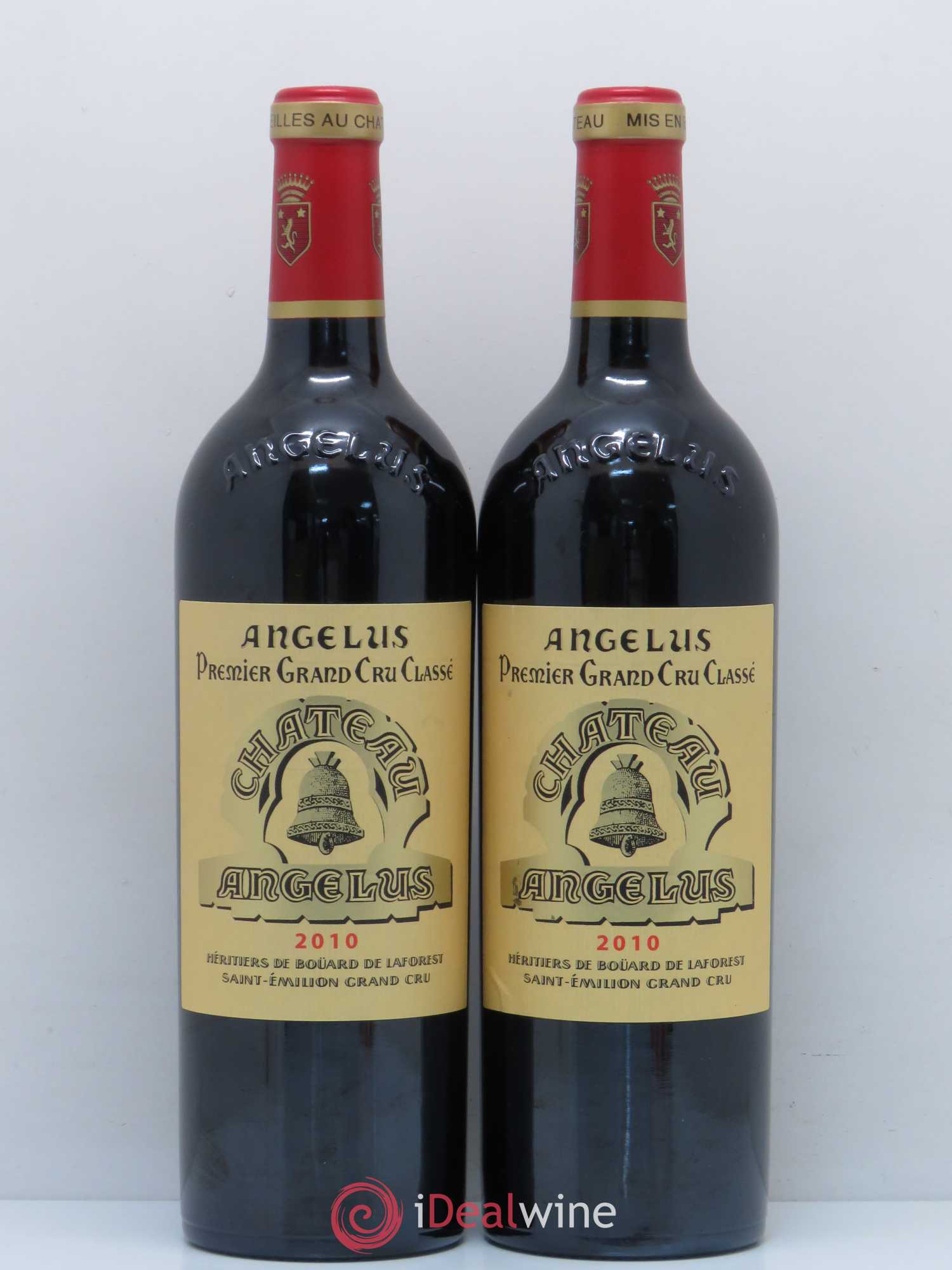 Château Angélus 1er Grand Cru Classé A 2010 - Lot de 2 bouteilles - 0