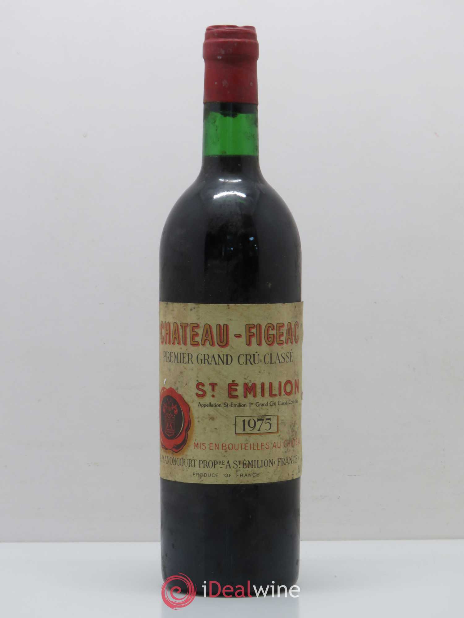 Château Figeac 1er Grand Cru Classé A 1975 - Lot de 1 bouteille - 0