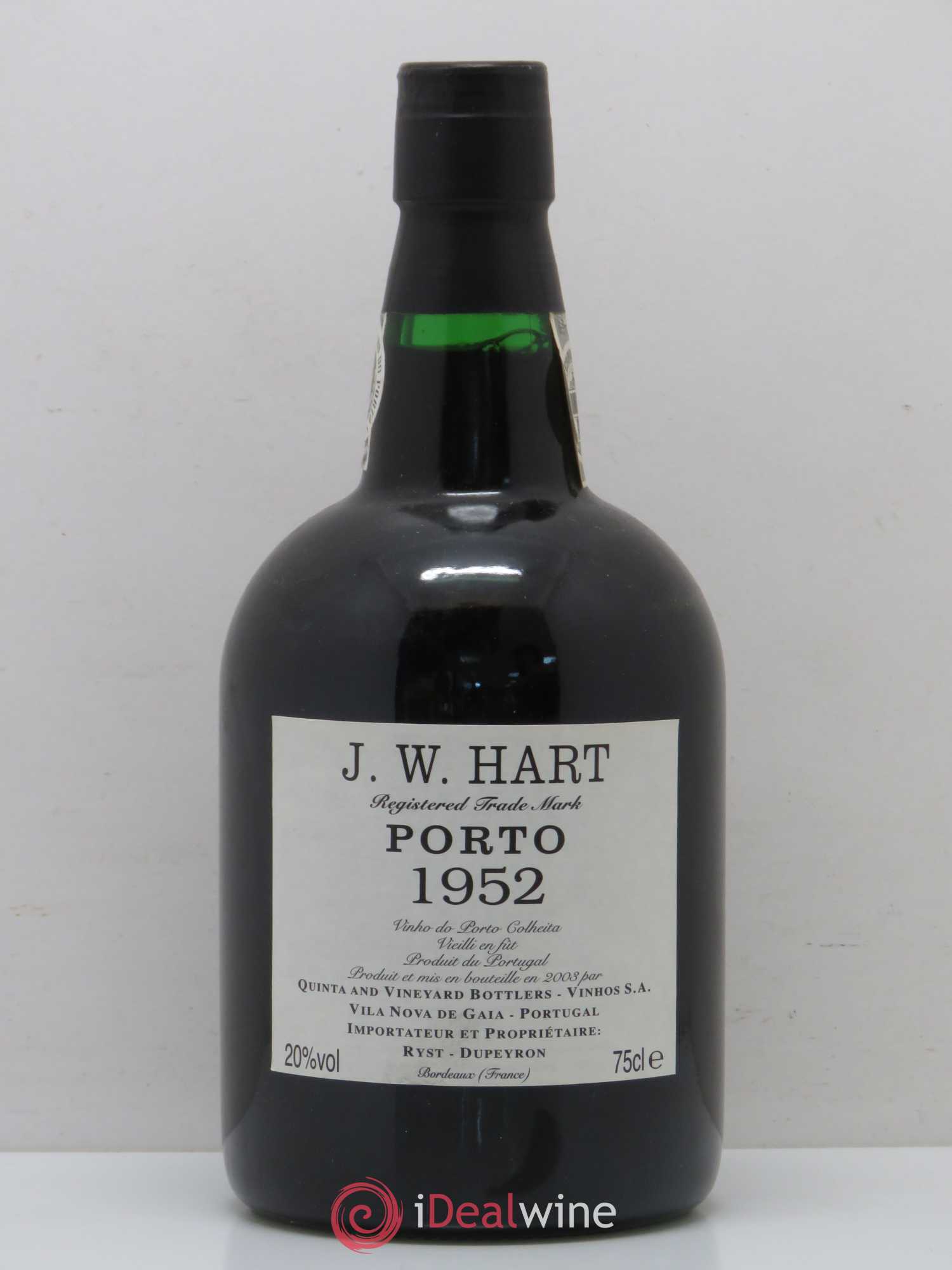 Porto JW Hart 1952 - Lot de 1 bouteille - 0