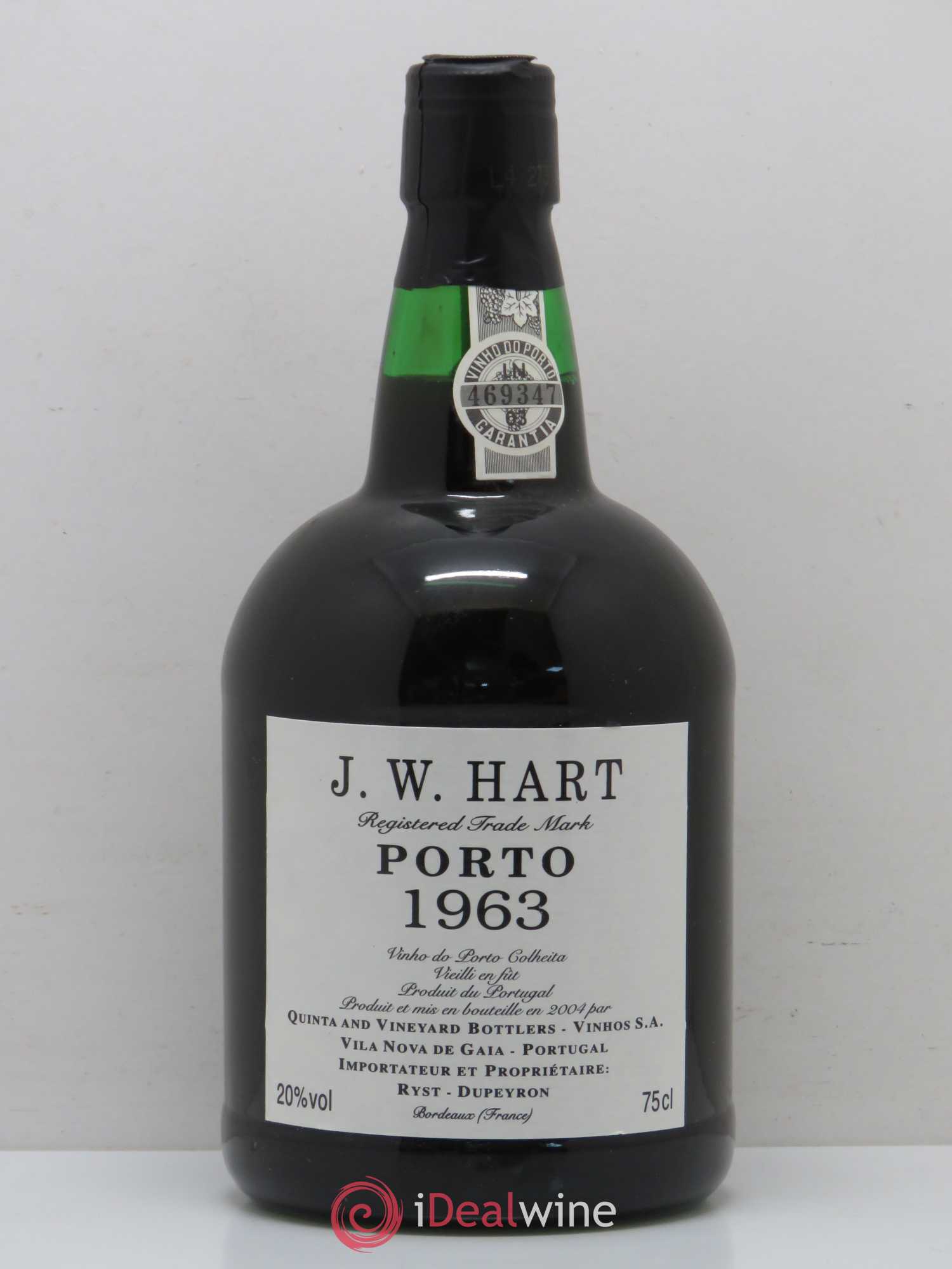 Porto JW Hart 1963 - Lot de 1 bouteille - 0
