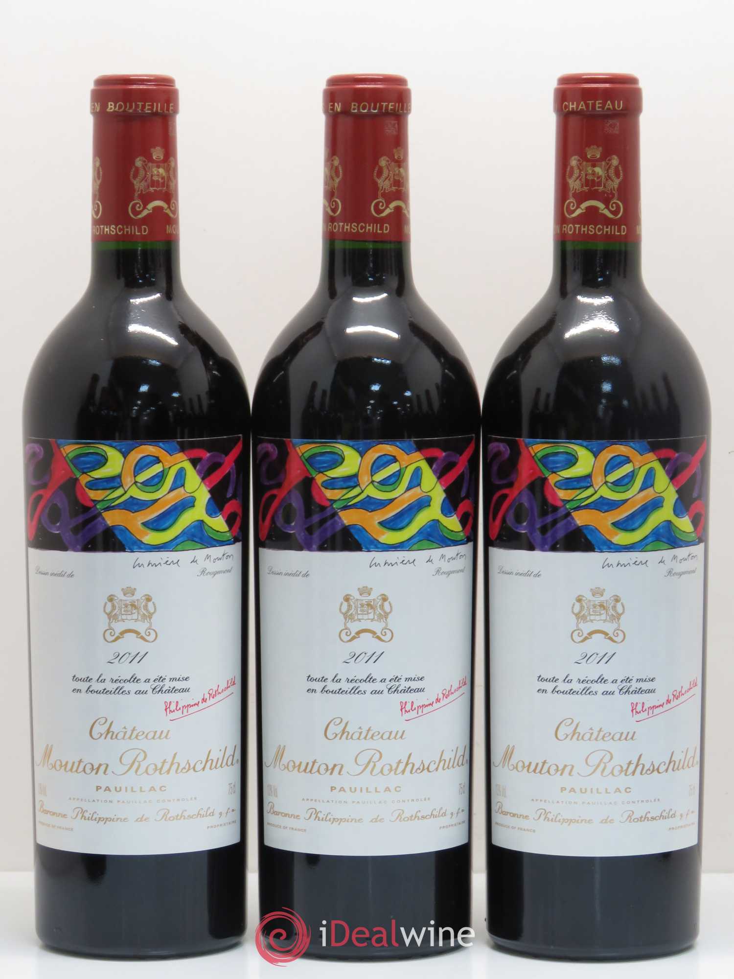 Château Mouton Rothschild 1er Grand Cru Classé 2011 - Lot de 12 bouteilles - 1