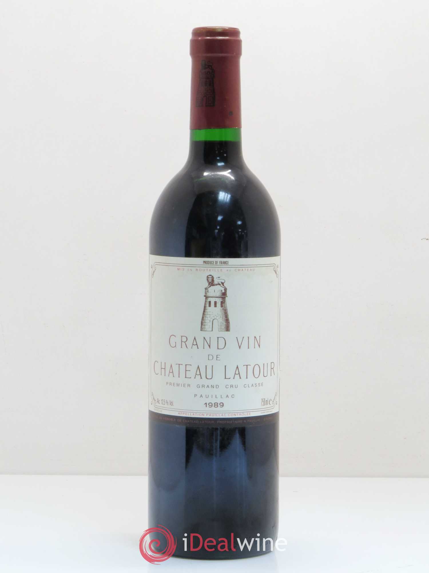 Château Latour 1er Grand Cru Classé 1989 - Lot de 1 bouteille - 0