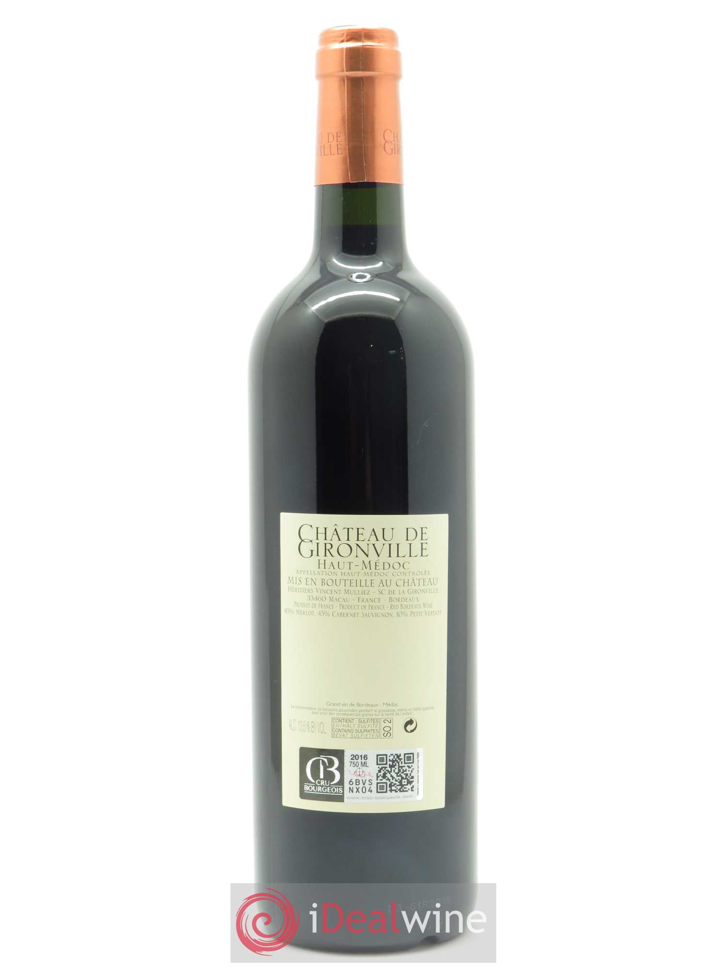 Château Gironville 2016 - Lot de 1 bouteille - 1