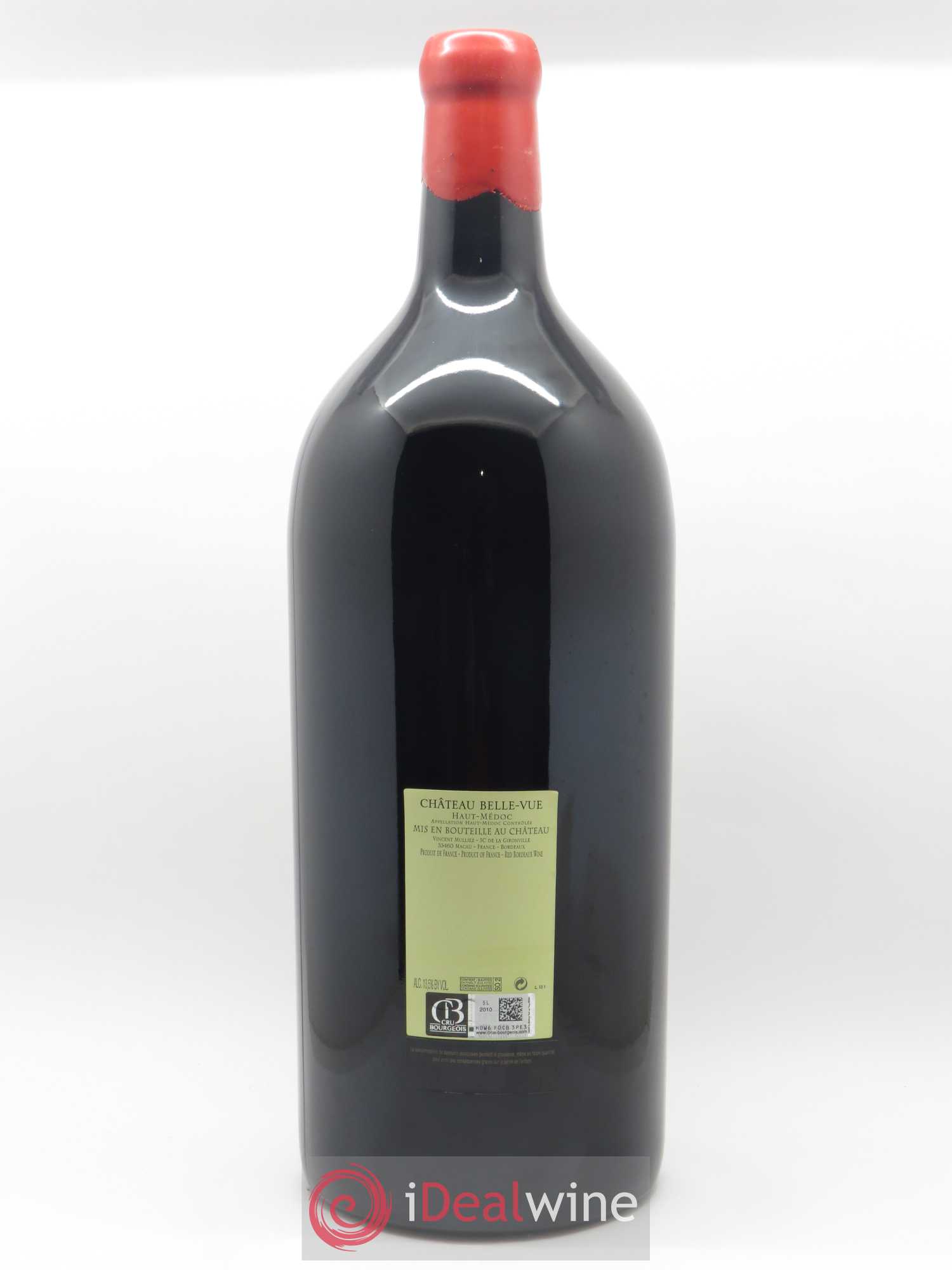 Château Belle-Vue (5L) 2010 - Lot de 1 jeroboam - 1