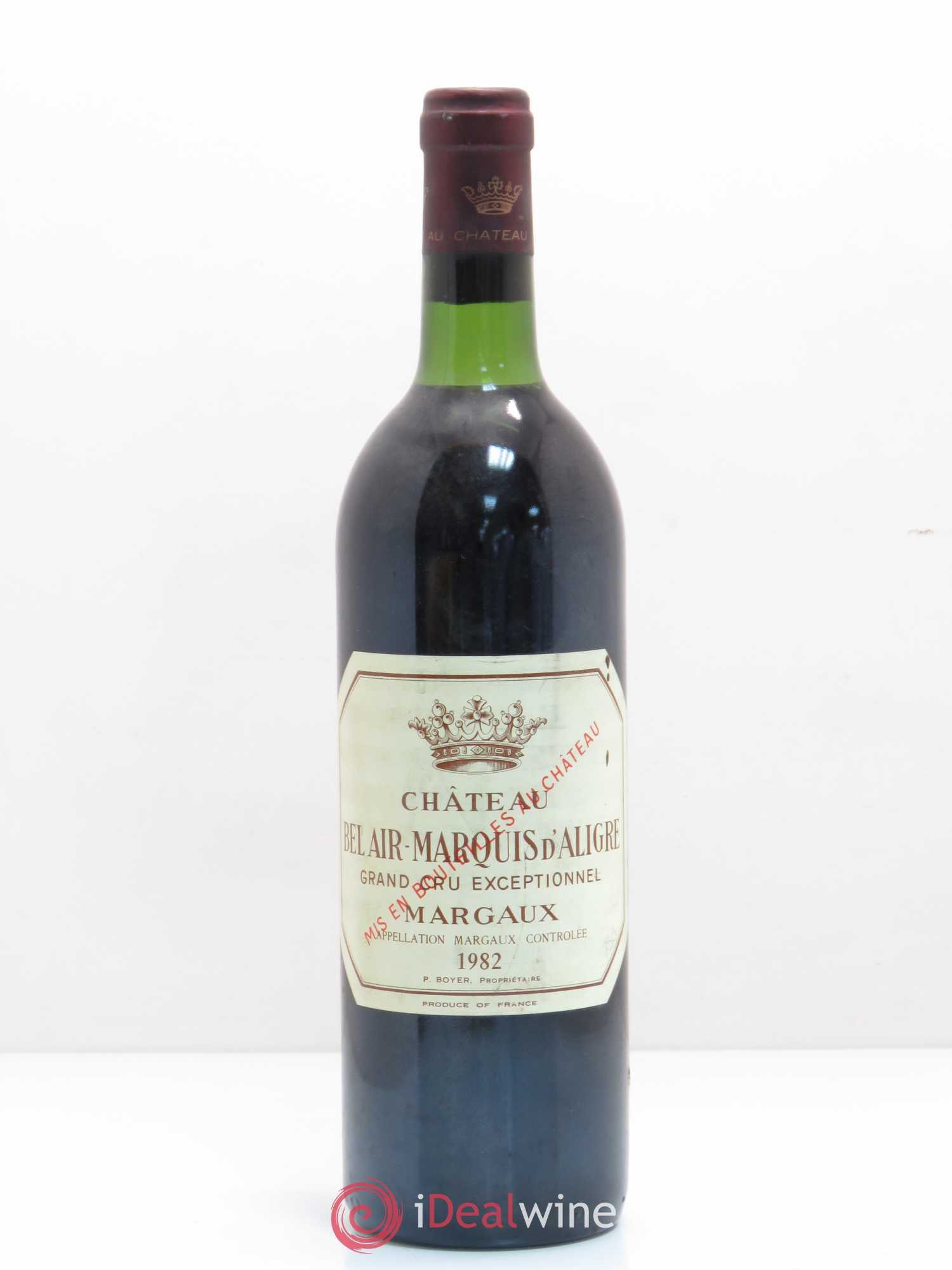 Château Bel Air Marquis d'Aligre 1982 - Lot de 1 bouteille - 0