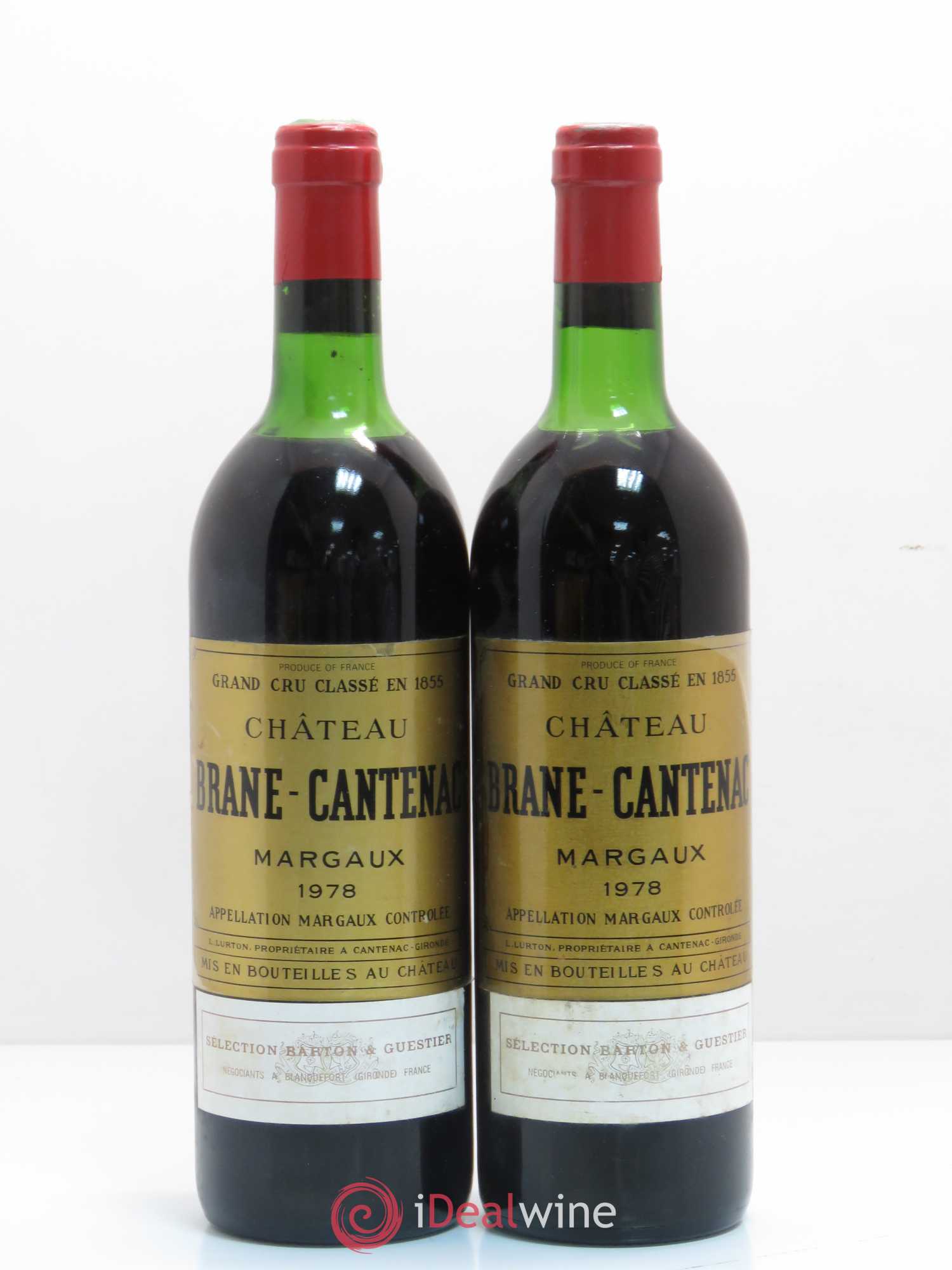 Château Brane Cantenac 2ème Grand Cru Classé 1978 - Lot de 2 bouteilles - 0