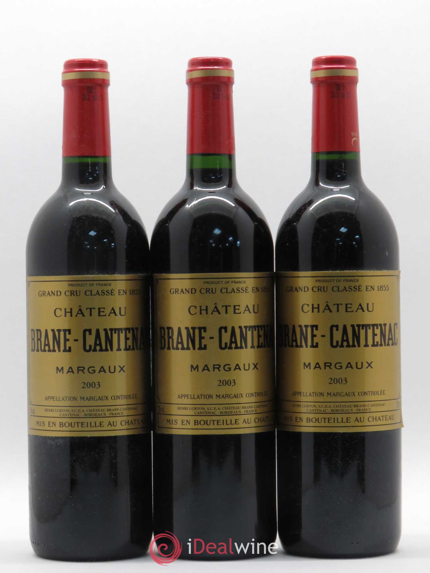 Château Brane Cantenac 2ème Grand Cru Classé 2003 - Lot de 12 bouteilles - 3