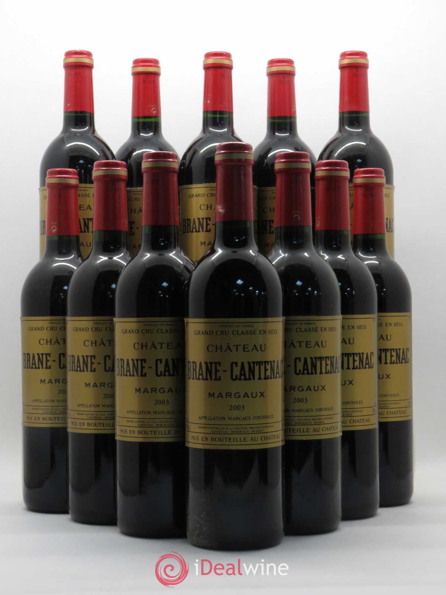 Château Brane Cantenac 2ème Grand Cru Classé 2003 - Lot de 12 bouteilles - 0