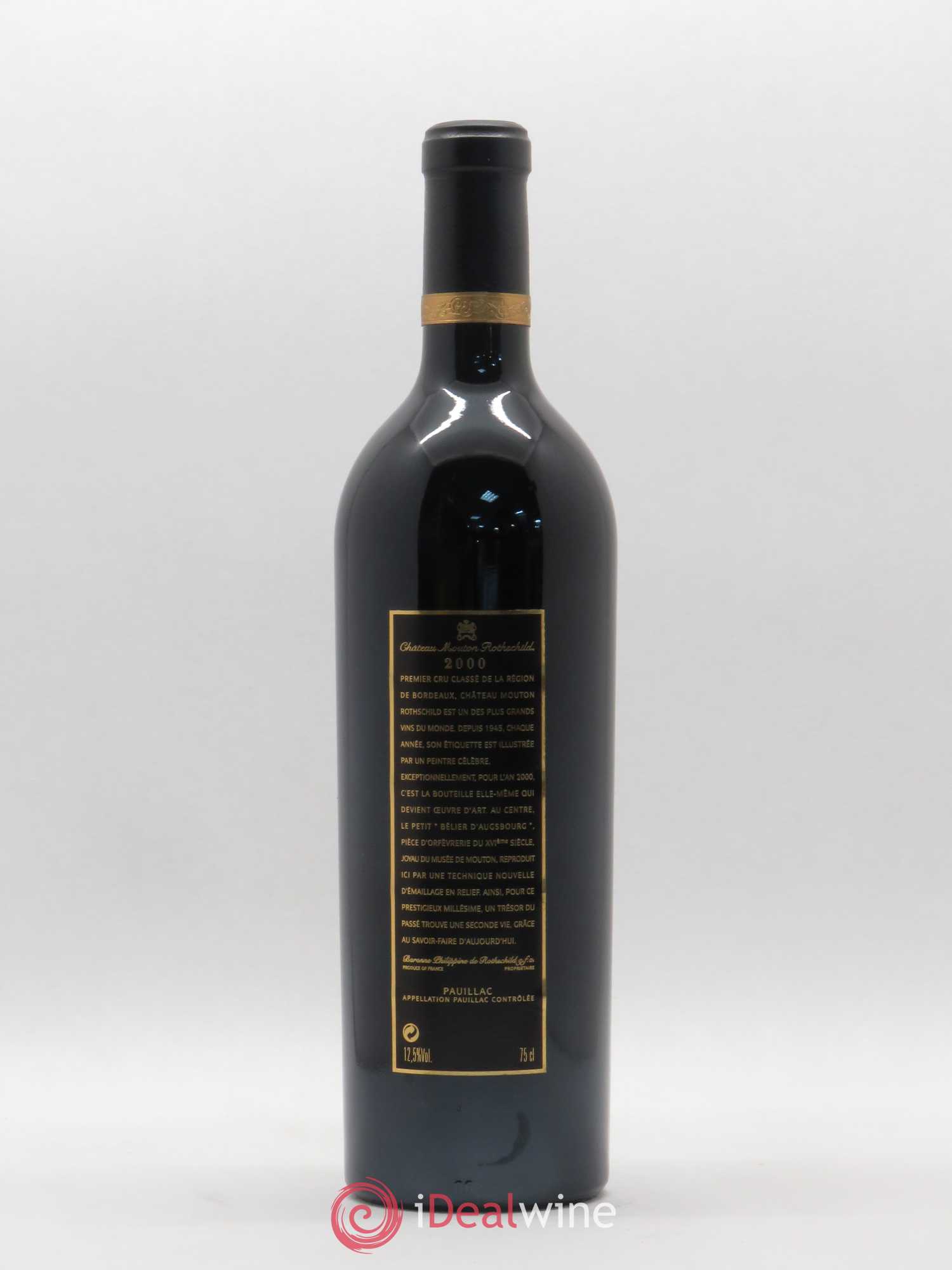 Château Mouton Rothschild 1er Grand Cru Classé 2000 - Lot de 1 bouteille - 1