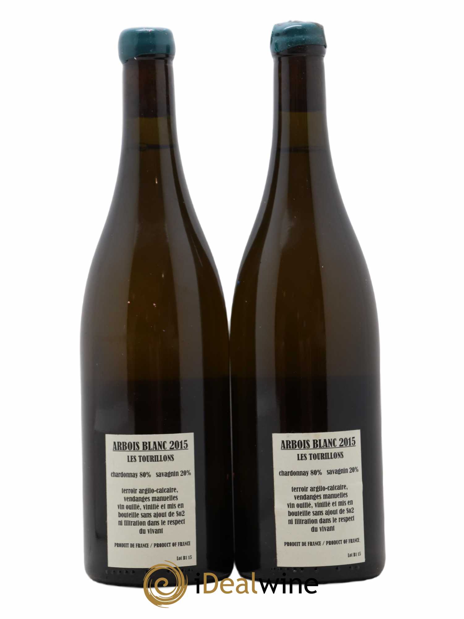 Arbois Chardonnay Savagnin Les Tourillons Adeline Houillon & Renaud Bruyère 2015 - Lot de 2 bouteilles - 1