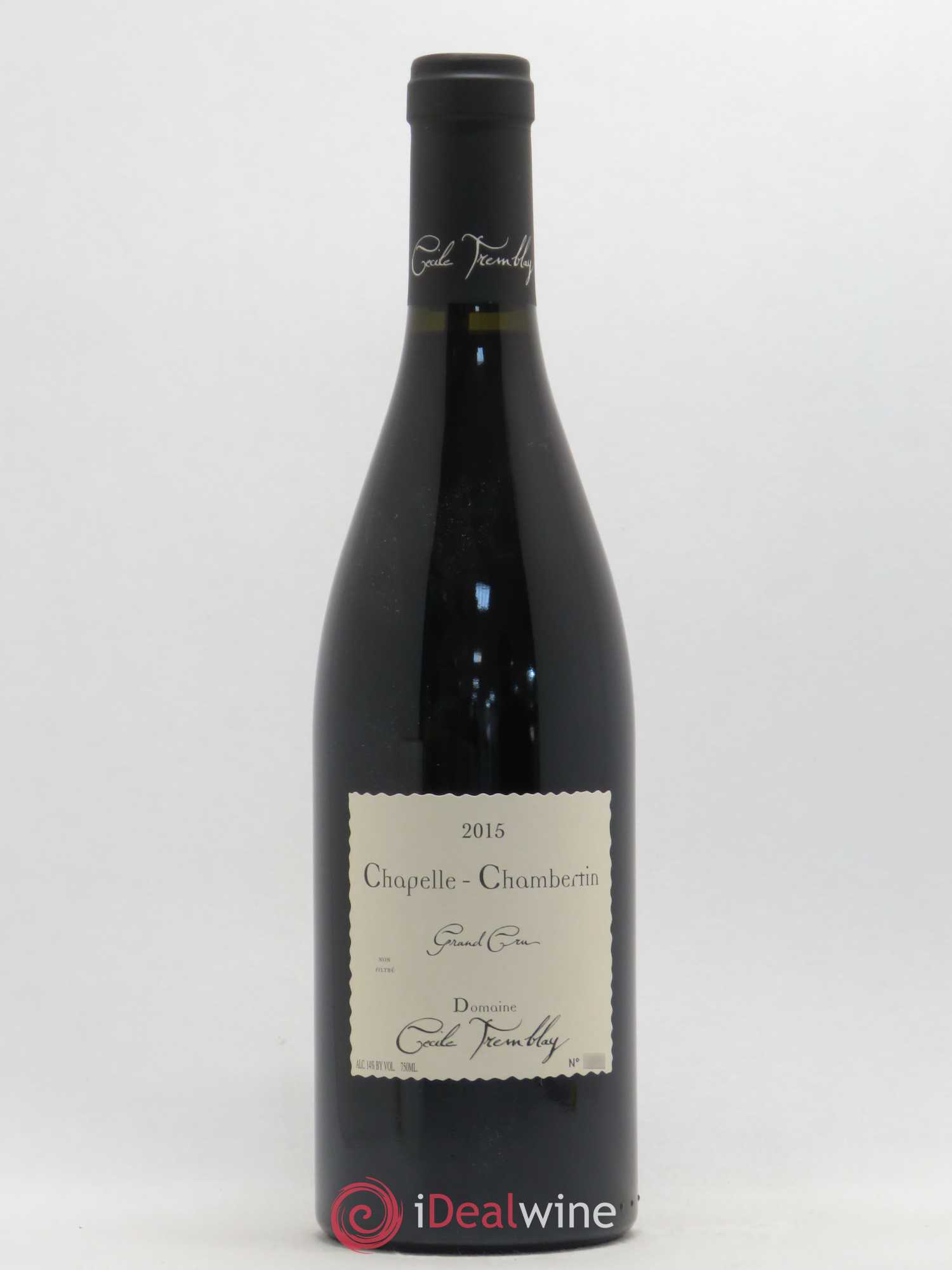 Chapelle-Chambertin Grand Cru Cécile Tremblay 2015 - Lot de 1 bouteille - 0