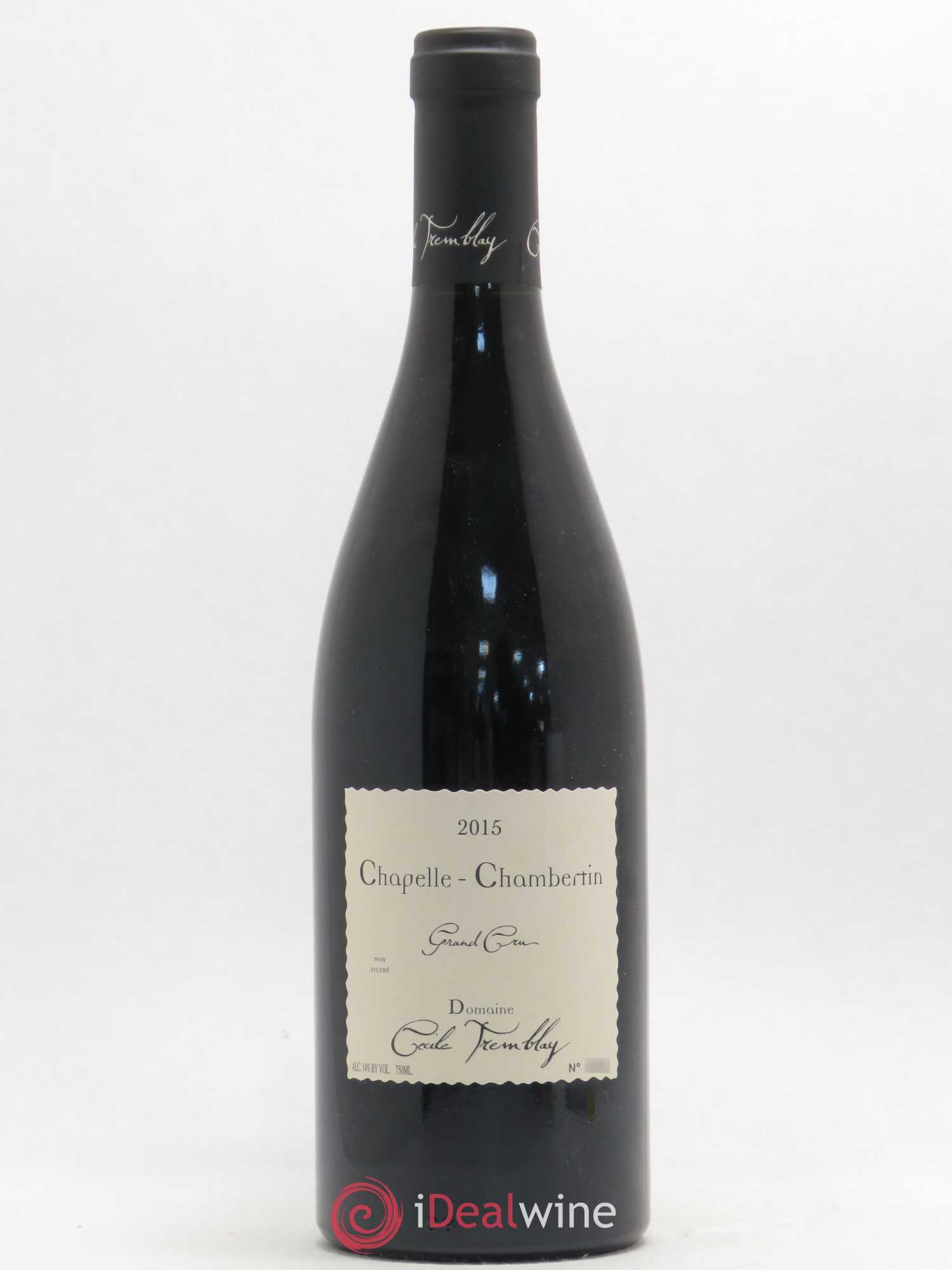 Chapelle-Chambertin Grand Cru Cécile Tremblay 2015 - Lot de 1 bouteille - 0