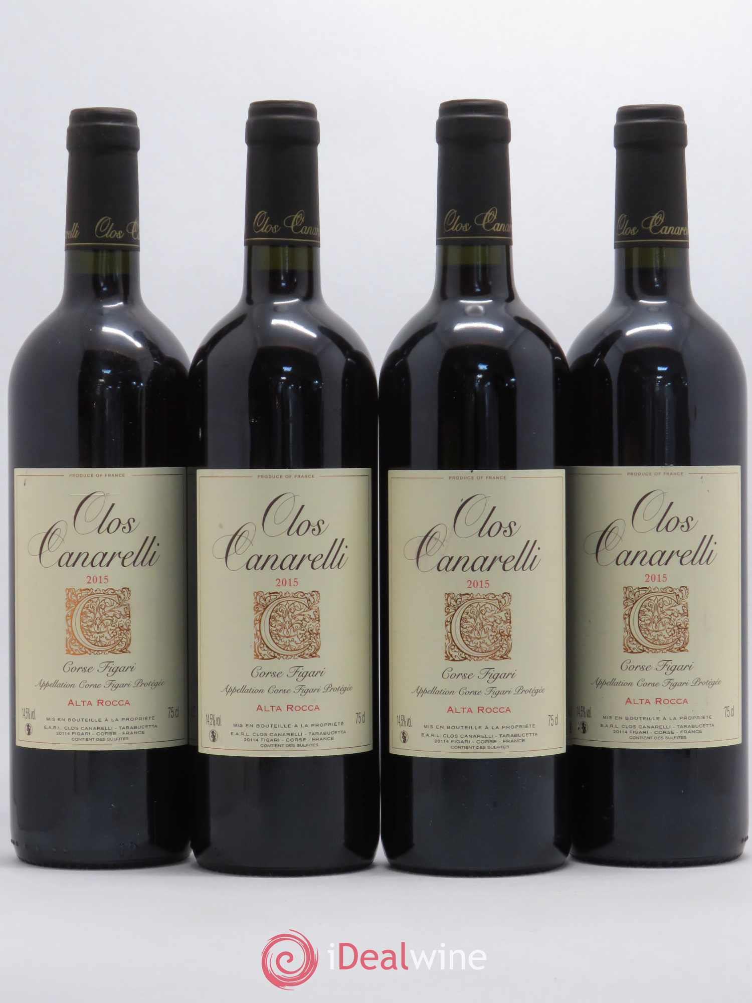 Figari Clos Canarelli Alta Rocca 2015 - Posten von 4 Flaschen - 0
